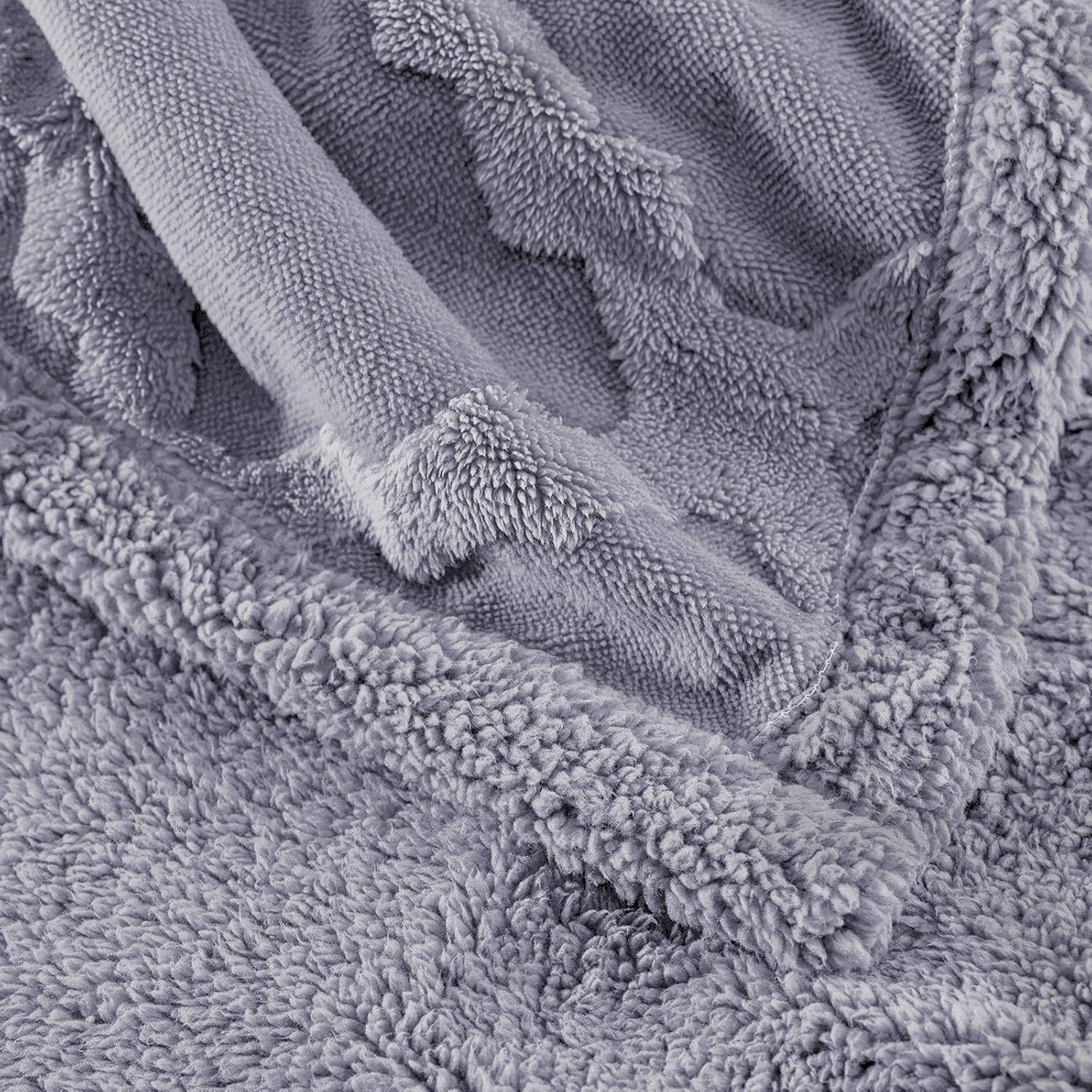 CAMPIR Sherpa Throw Blankets for Bed,Super Soft Warm Dual Sided Blanket,Machine Washable Plush Fleece Blankets,Fuzzy Blanket for Sofa Couch Bed(Dark Grey, 51"x63"): Kitchen & Dining