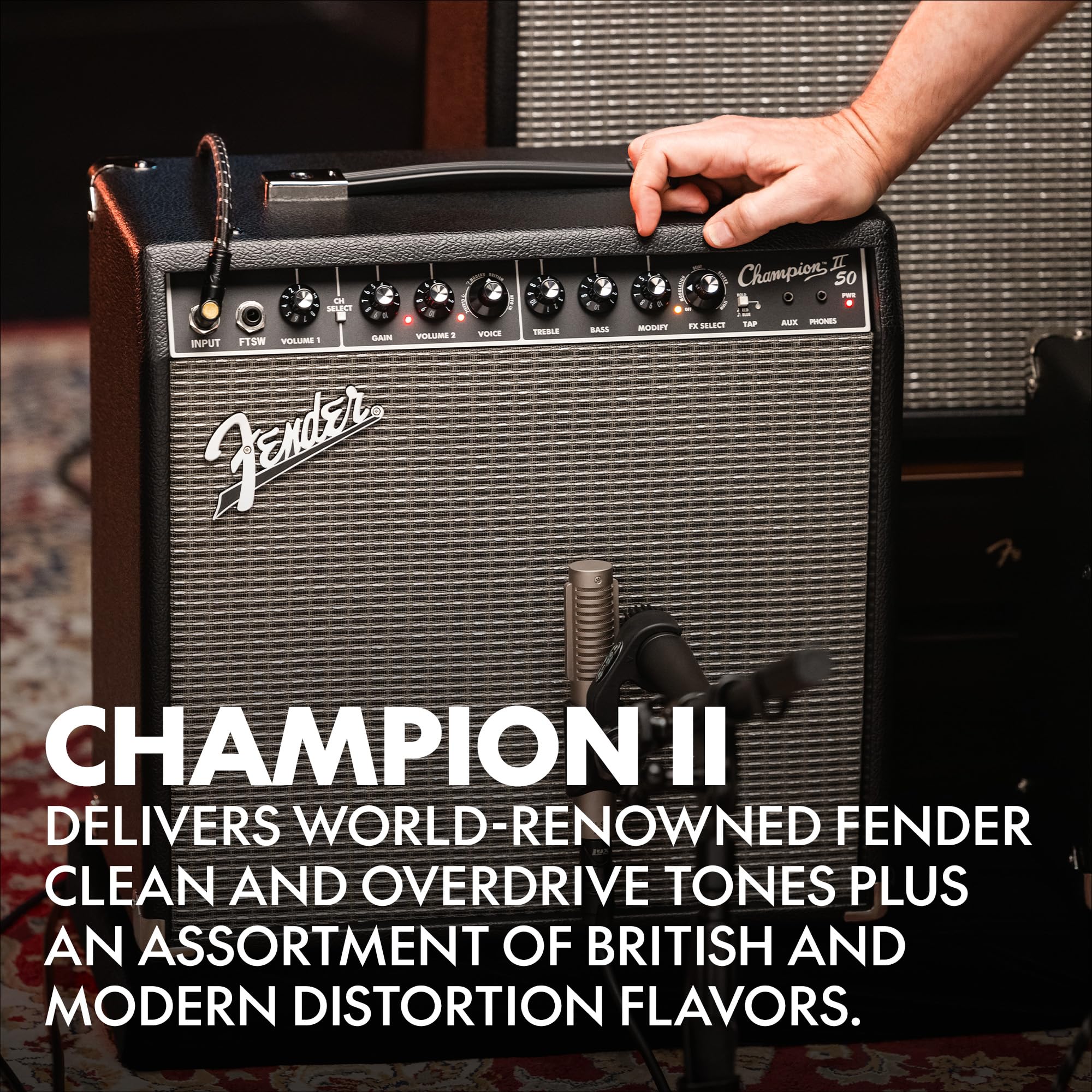 Amazon.com: Fender Champion II 50 Electric Guitar Amplifier, 50