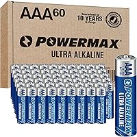Vista 10 de Powermax 36 pilas AAA triples, batería alcalina de larga duración para el hogar y la oficina, vida útil de 10 años, embalaje resellable