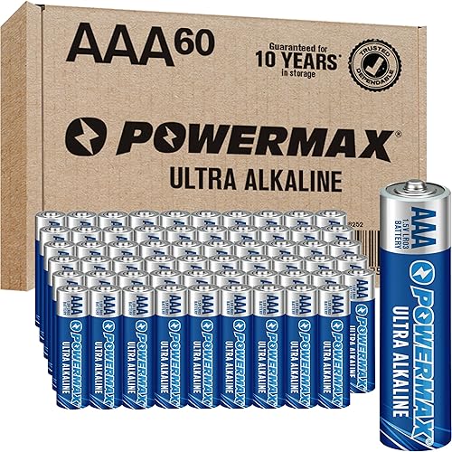 Vista 13 de Powermax 24 pilas AAA triples, batería alcalina de larga duración para el hogar y la oficina, vida útil de 10 años, embalaje resellable