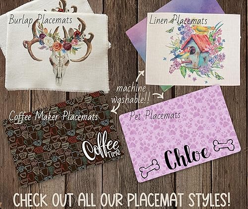 Miniatura 5 de Farmers Market burlap placemats - set of two