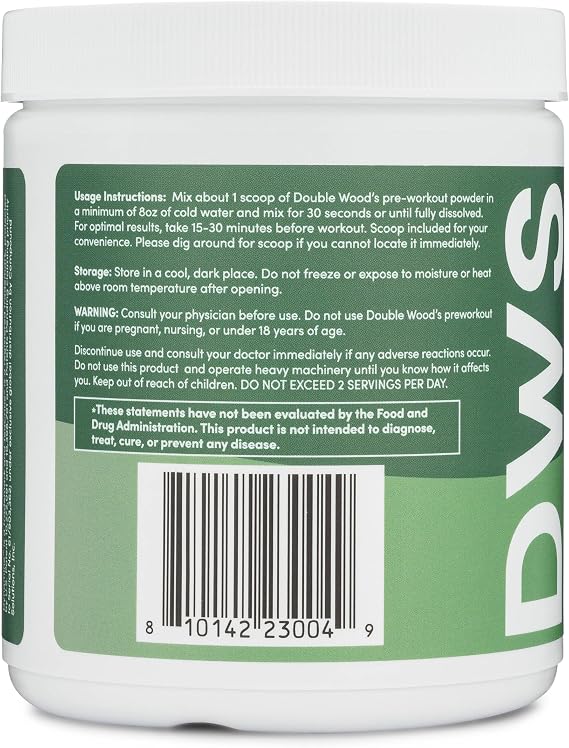 مسحوق ما قبل التمرين للرجال والنساء (30 حصة من الكافيين ، بيتا ألانين ، L-Citrulline ، Dynamine ، L-Theanine ، Taurine ، Theacrine ، المزيد) مسحوق ما قبل التمرين مع سكوب من الخشب المزدوج (Blue Raspberry)
