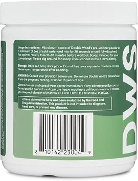 مسحوق ما قبل التمرين للرجال والنساء (30 حصة من الكافيين ، بيتا ألانين ، L-Citrulline ، Dynamine ، L-Theanine ، Taurine ، Theacrine ، المزيد) مسحوق ما قبل التمرين مع سكوب من الخشب المزدوج (Blue Raspberry)