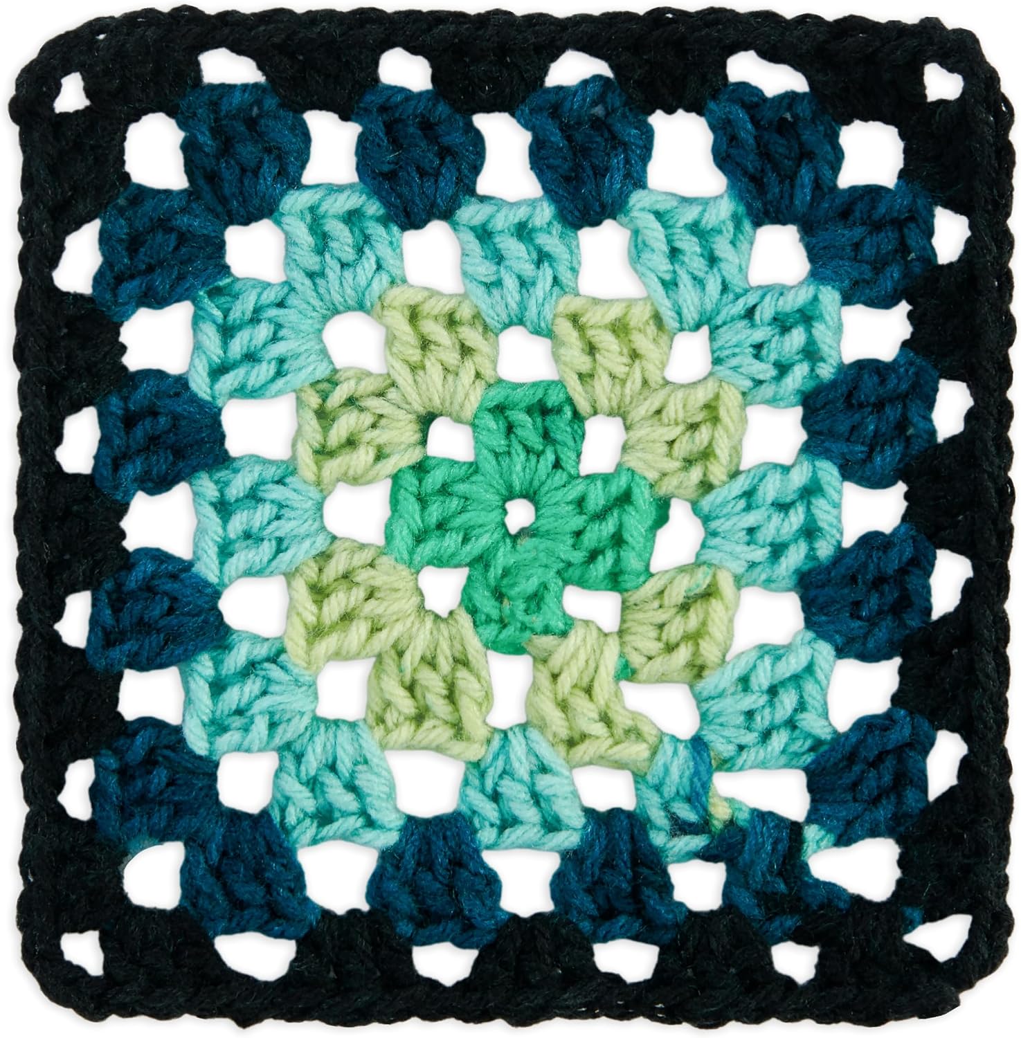 Red Heart All in One Granny Square-Black - Cyber Leaf