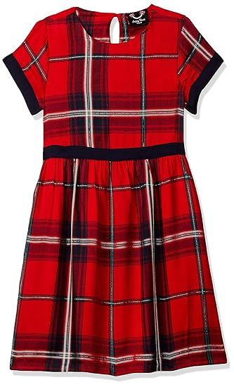 Smiling Bows Girls Rayon Knee-Length Dress