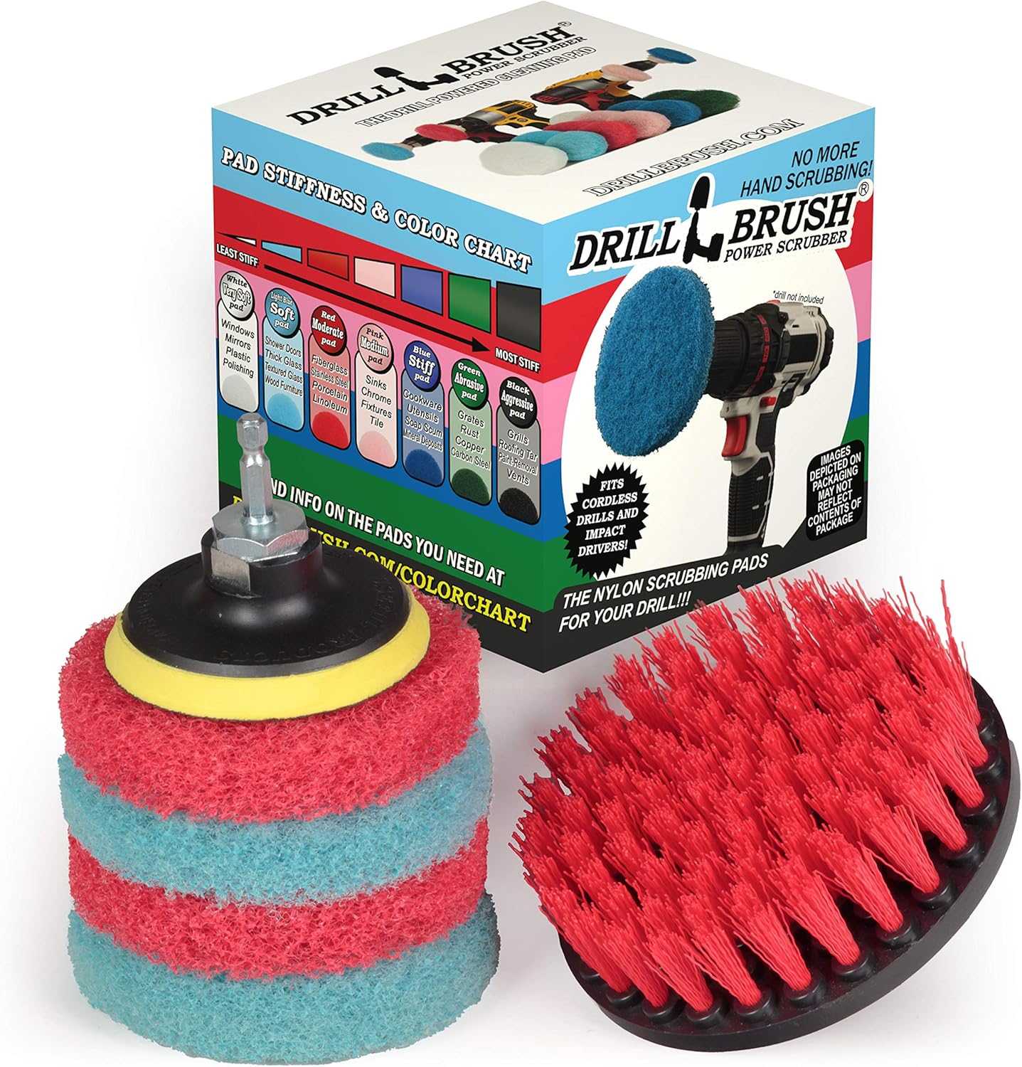 Drill Brush Power Scrubber Outdoor Cleaning Stiff