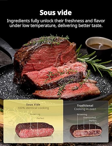 Miniatura 3 de COMFEE' Olla a presión eléctrica pequeña 7 en 1, olla de cocción lenta, vaporera, salteado, cocción al vacío, calentador, olla múltiple con olla