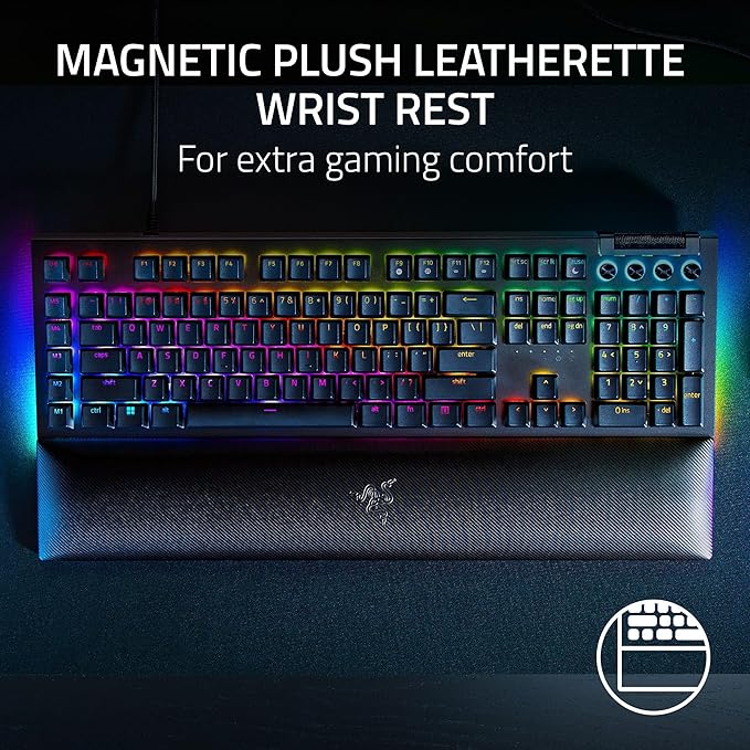 Razer BlackWidow V4 Teclado Mecánico Green Switch miniatura 5