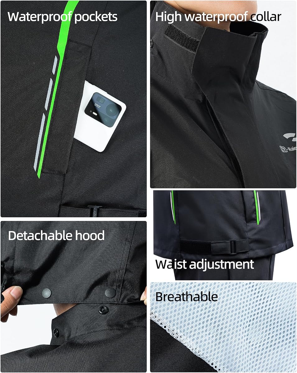 Squall Packable Waterproof Raincoat view 3