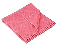 Vista 1 de Superio Paño de limpieza de microfibra rosa para automóviles, cocina, baño, 16 x 16 pulgadas, trapos sin pelusa para limpiar la casa, lavable