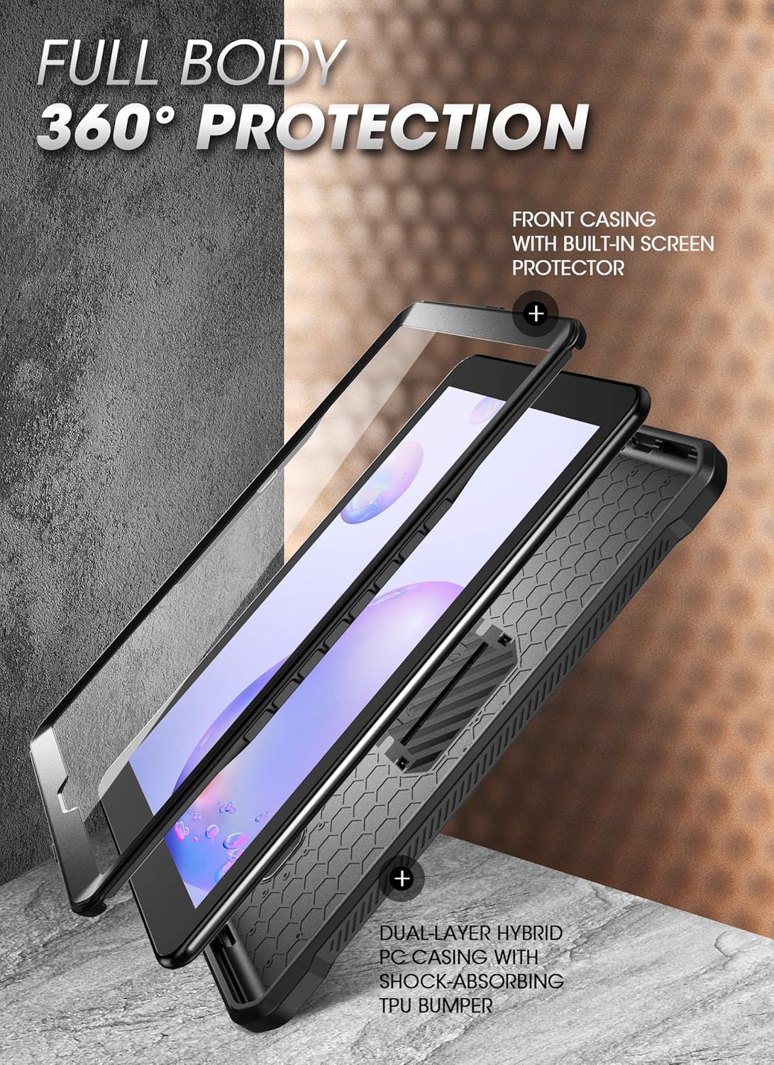 Grеаtеѕt Prоduсt SUPCASE [Unicorn Beetle Pro] Designed for Galaxy Tab A 8.4 Case 2020, with Built-in Screen Protector Full-Body Rugged Heavy Duty Case for Galaxy Tab A 8.4 SM-T307 2020 Release (Black)