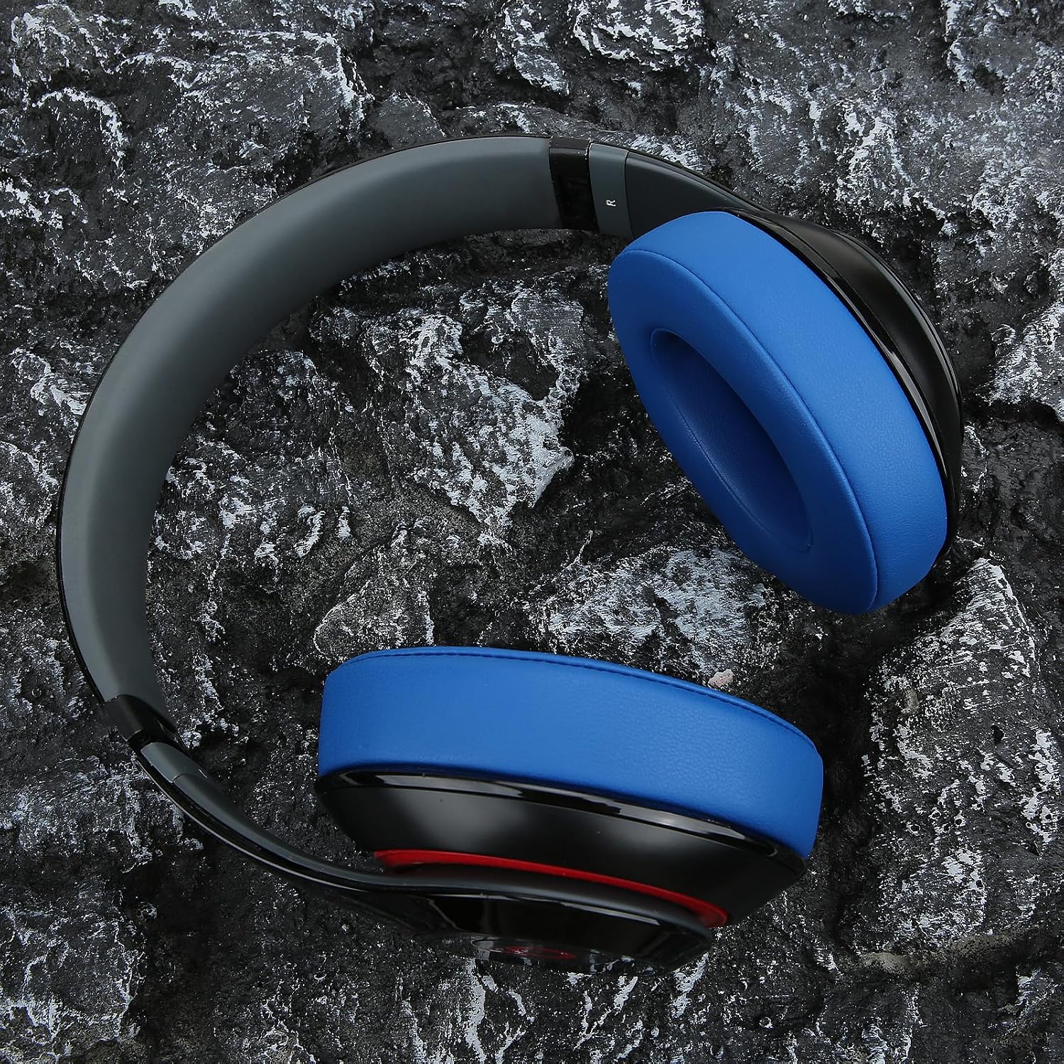 Replacement Ear Pads for Studio 2 Studio 3 Wired Wireless Headphones with Noise Isolation Memory Foam& Waterproof Protein Leather (Blue) image 2
