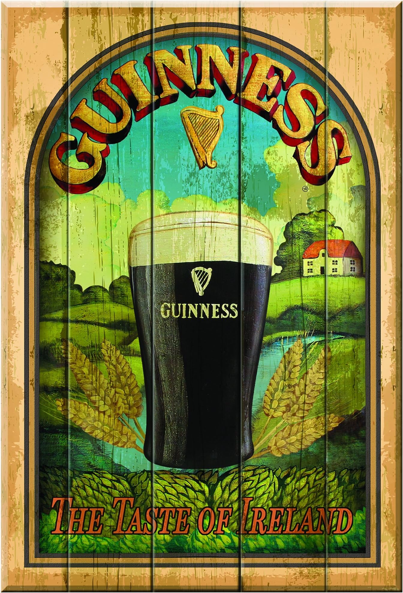 Taste of Ireland' Wooden Wall Art - Bar Sign Decor