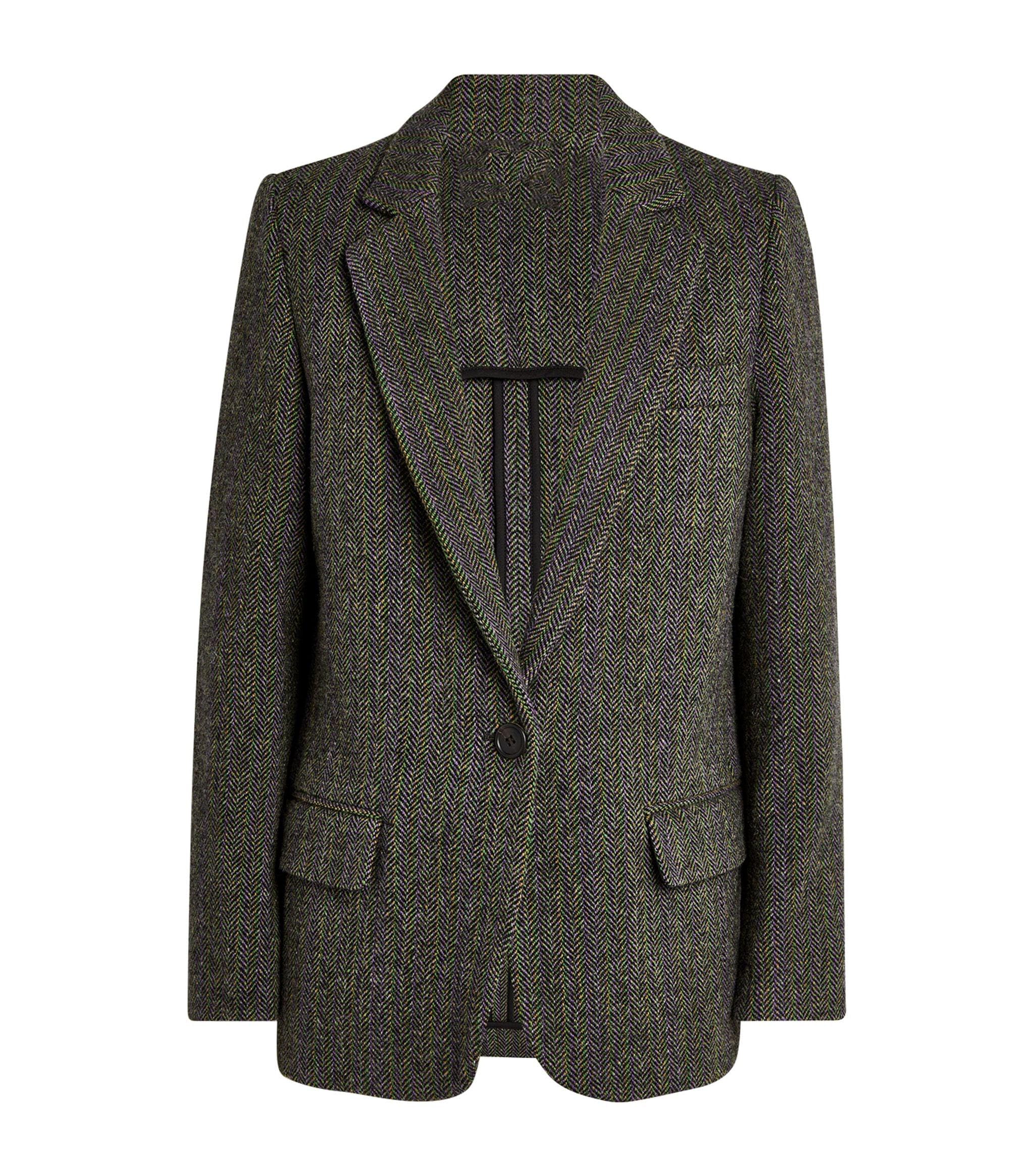 Blazer à chevrons femme veste de costume chic et décontractée - 6