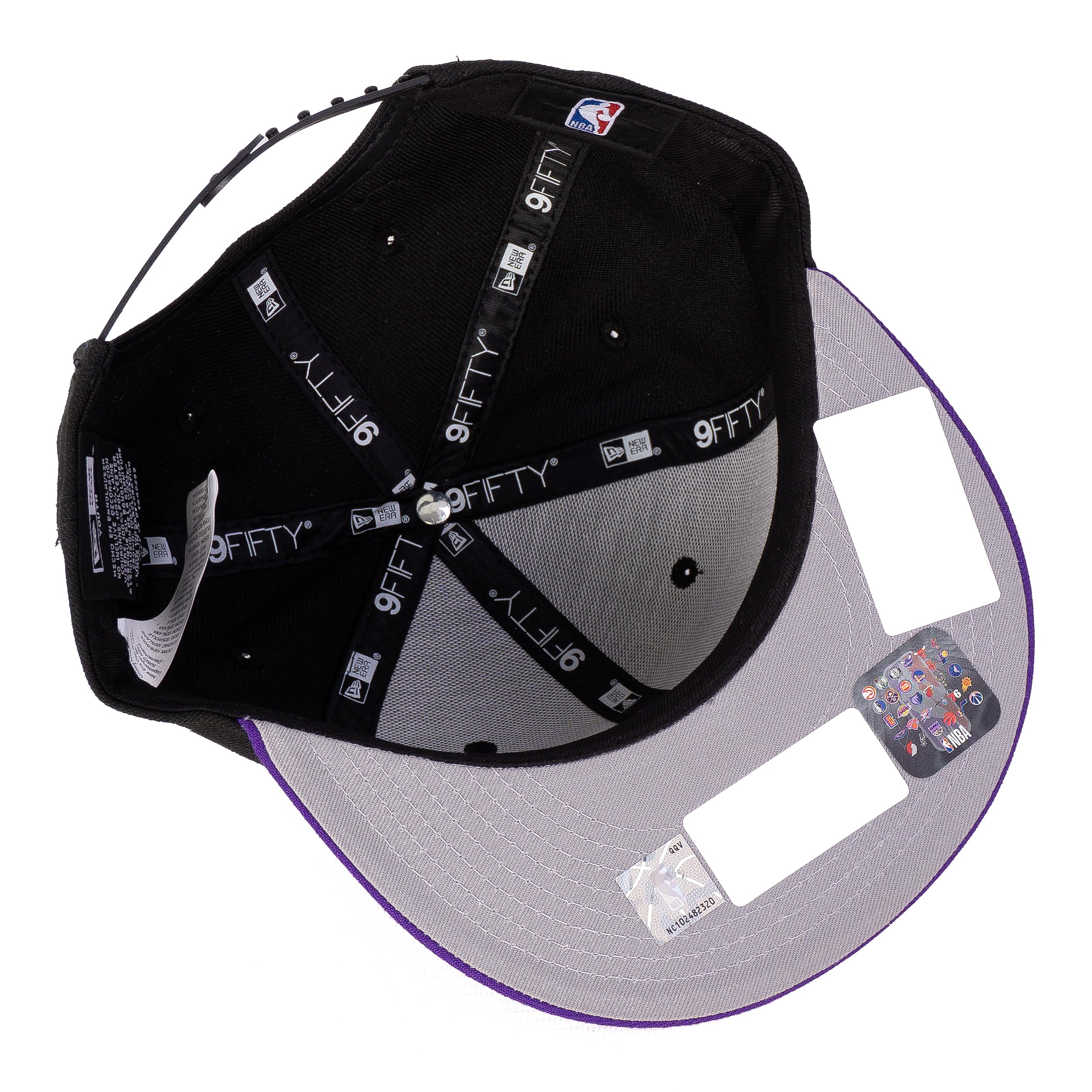 New Era Kids Caps – czapka dziecięca – czapka bejsbolowa – 9FIFTY Snapback – NFL – MLB – NBA, Los Angeles Lakers Black Purple, jeden rozmiar