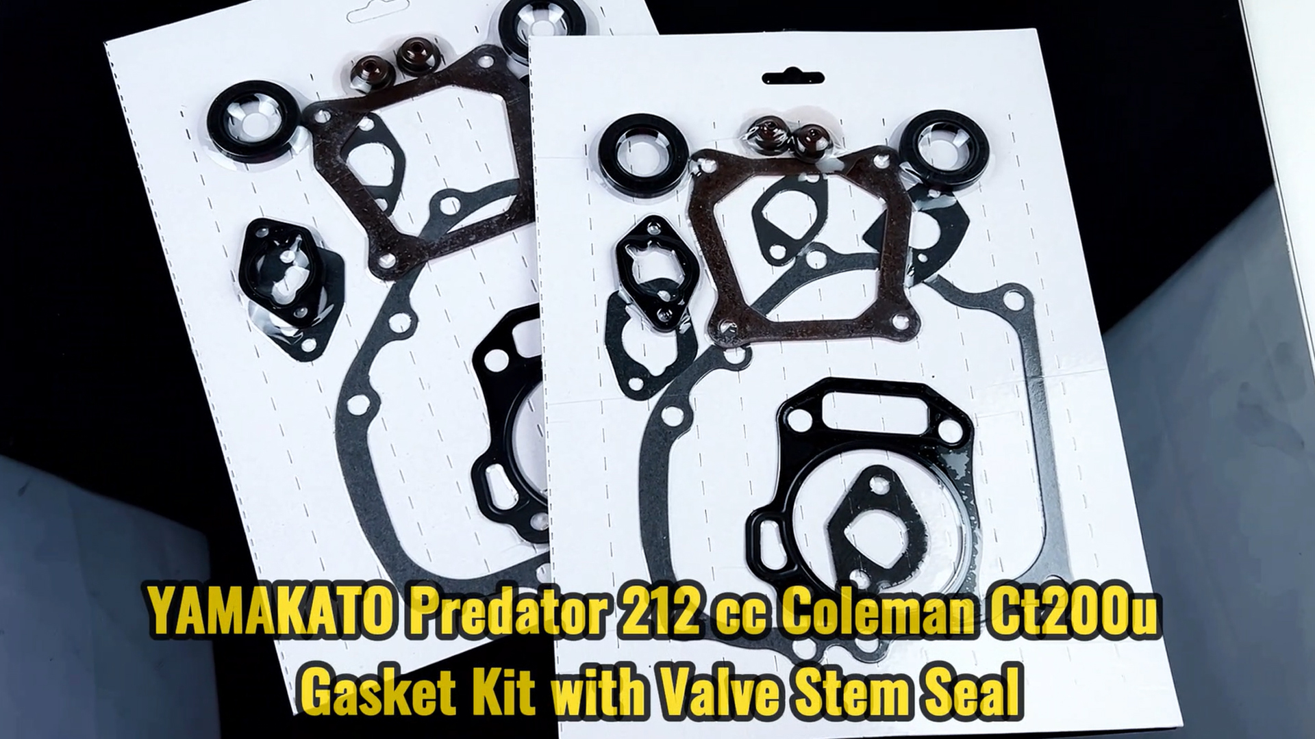 Image of YAMAKATO GX160 GX200 Gasket Valve Stem Seal Carburetor Kit for Predator Non Hemi 212 Honda 5.5HP 6.5HP Engines Coleman Ct200u Champion 2KW 3KW Generators OEM Valve Cover Carburetor Muffler Oil Seals