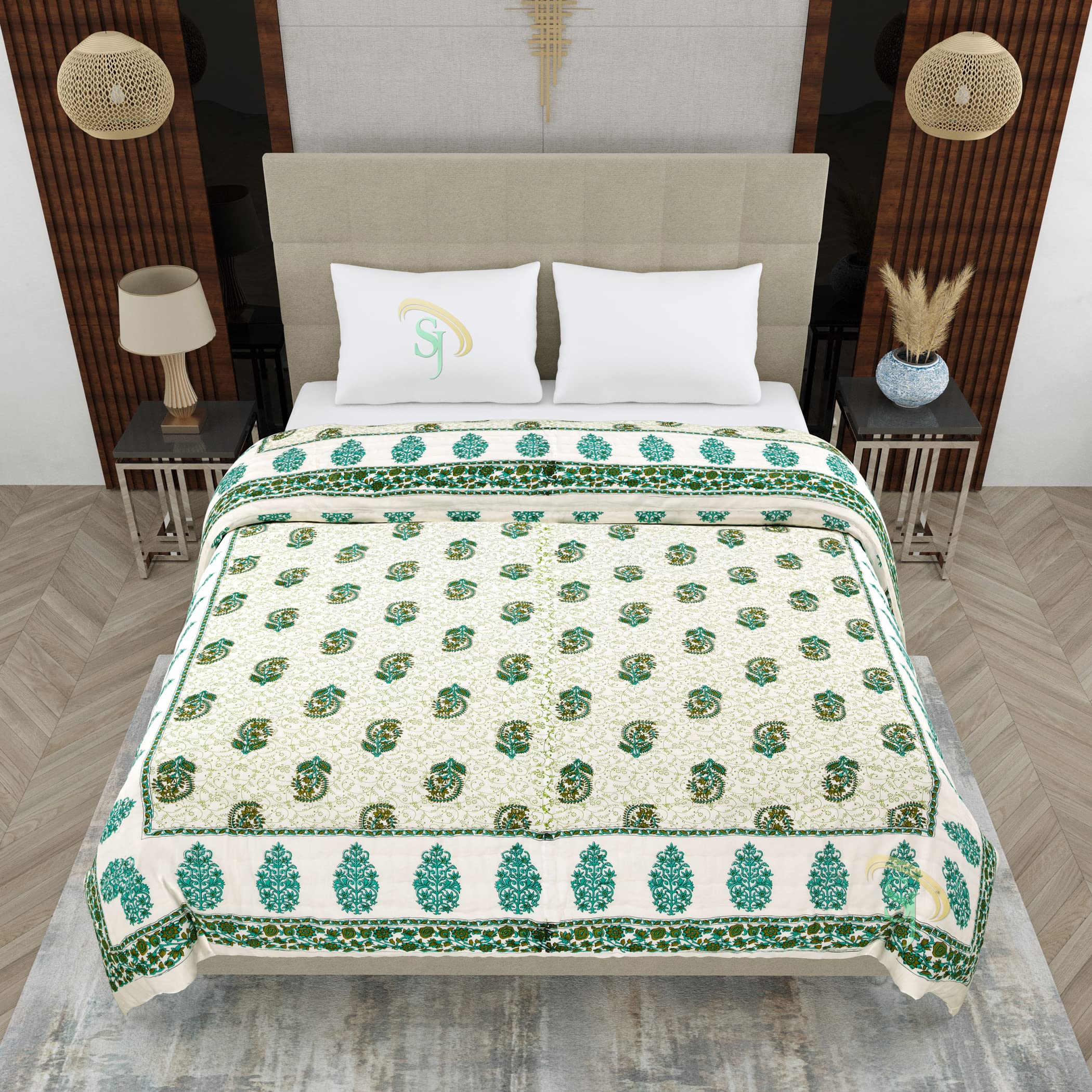 Jaipuri Cotton Quilt - Luxurious Bedding -2