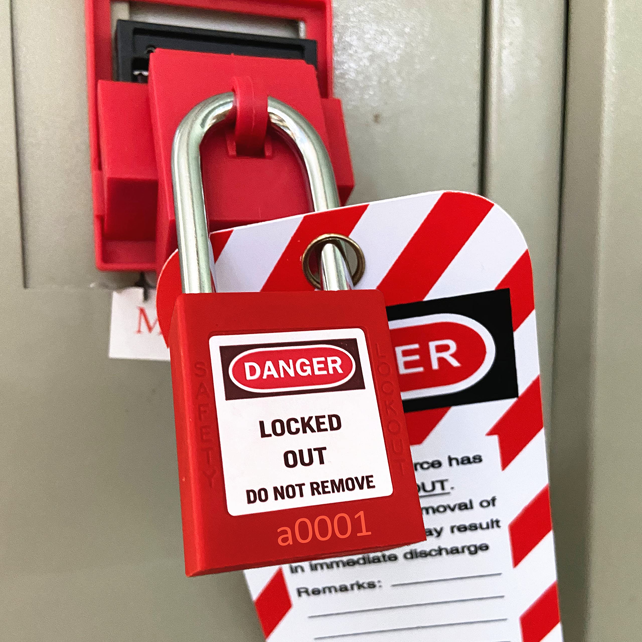 Lockout Tagout Lock 5pcs Set Loto Product Safe Padlocks for Lock Out Tag Out Stations and