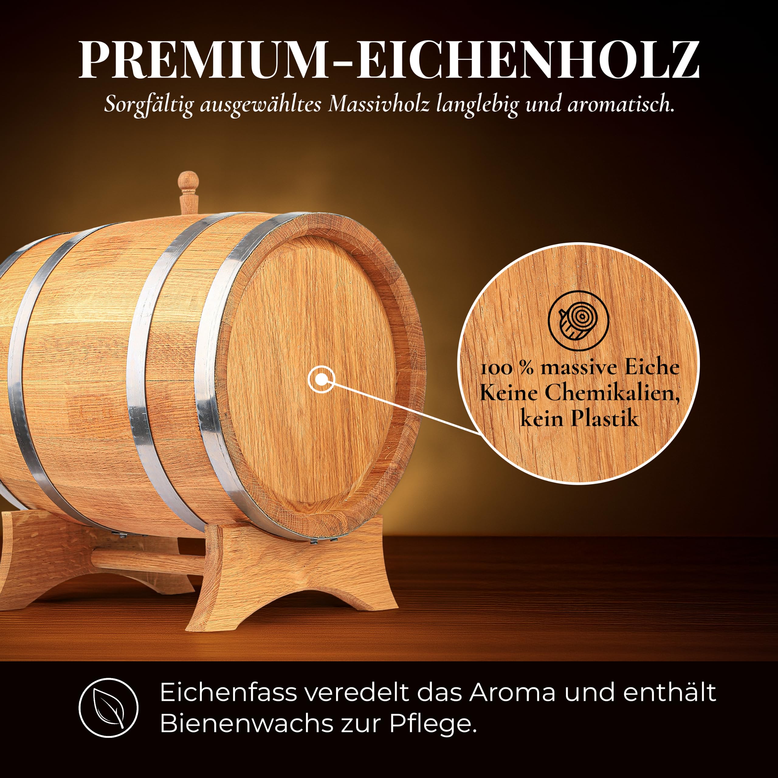 Botte di Legn di Rovere di Whisky Botte di Vino Botte di Quercia di liquore Piccola di Rovere 3 Litri