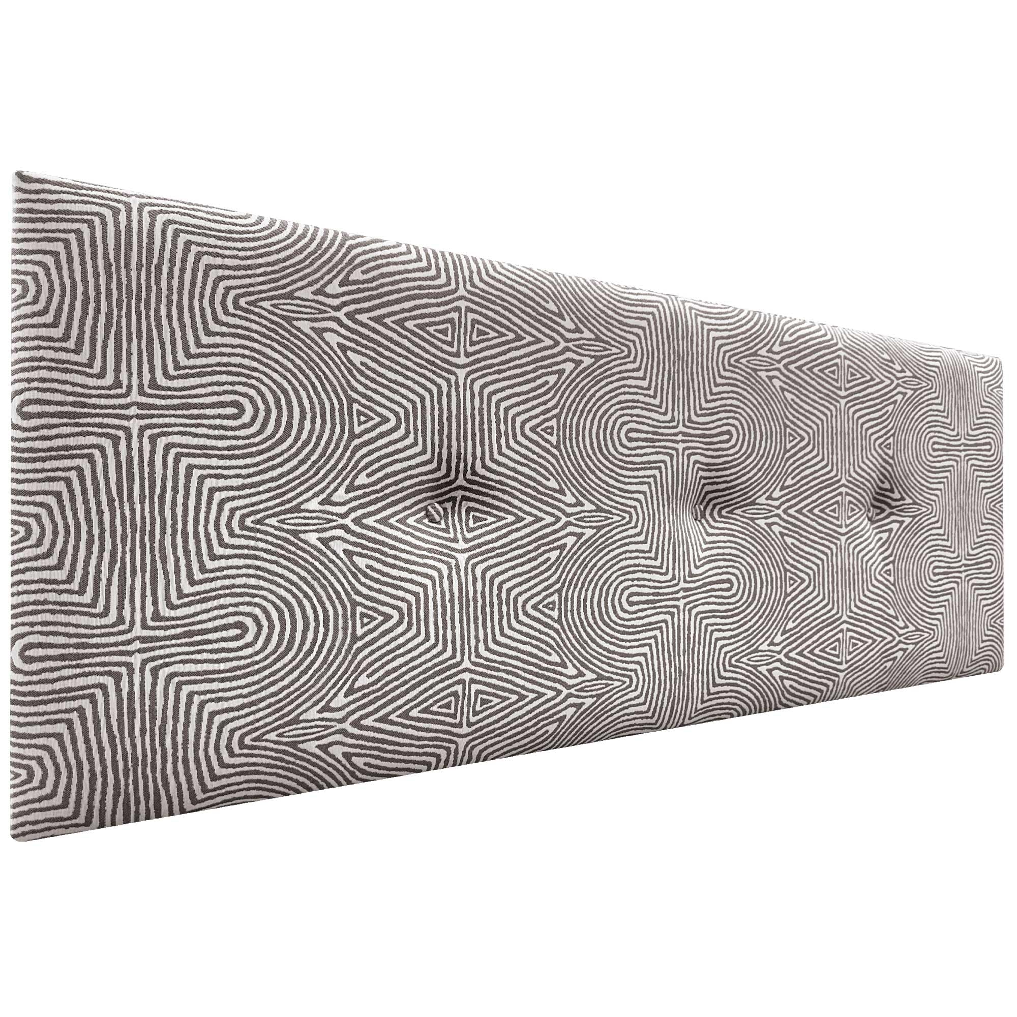 DHOME Cabecero Tapizado en Tejido Luxury Liso con Botones cabeceros Cabezal tapizado Cama Lujo (Tribal, 135x50cm)