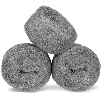 Steel Wool Mice Control, 3 Pack 3" x 11.5 Ft Mouse Hole Filler, Mice Barrier Mouse Gap Filler for Garden, House, Garage, Prevent Animals from Entering Holes, Siding, Pipeline, Vents