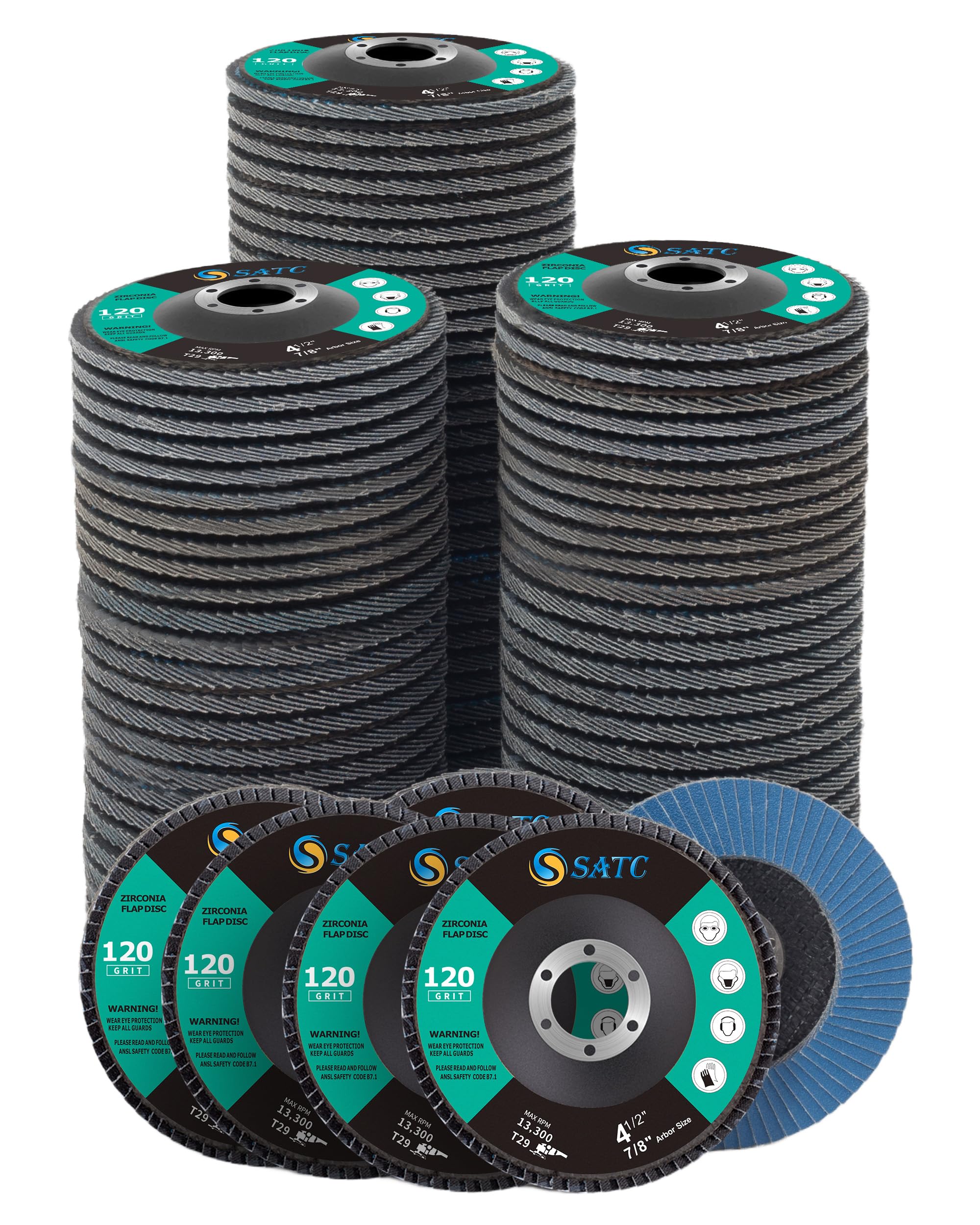 S SATC Flap Discs - Angle Grinder Sanding -9