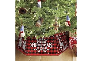 OurWarm Buffalo Plaid Tree Collar