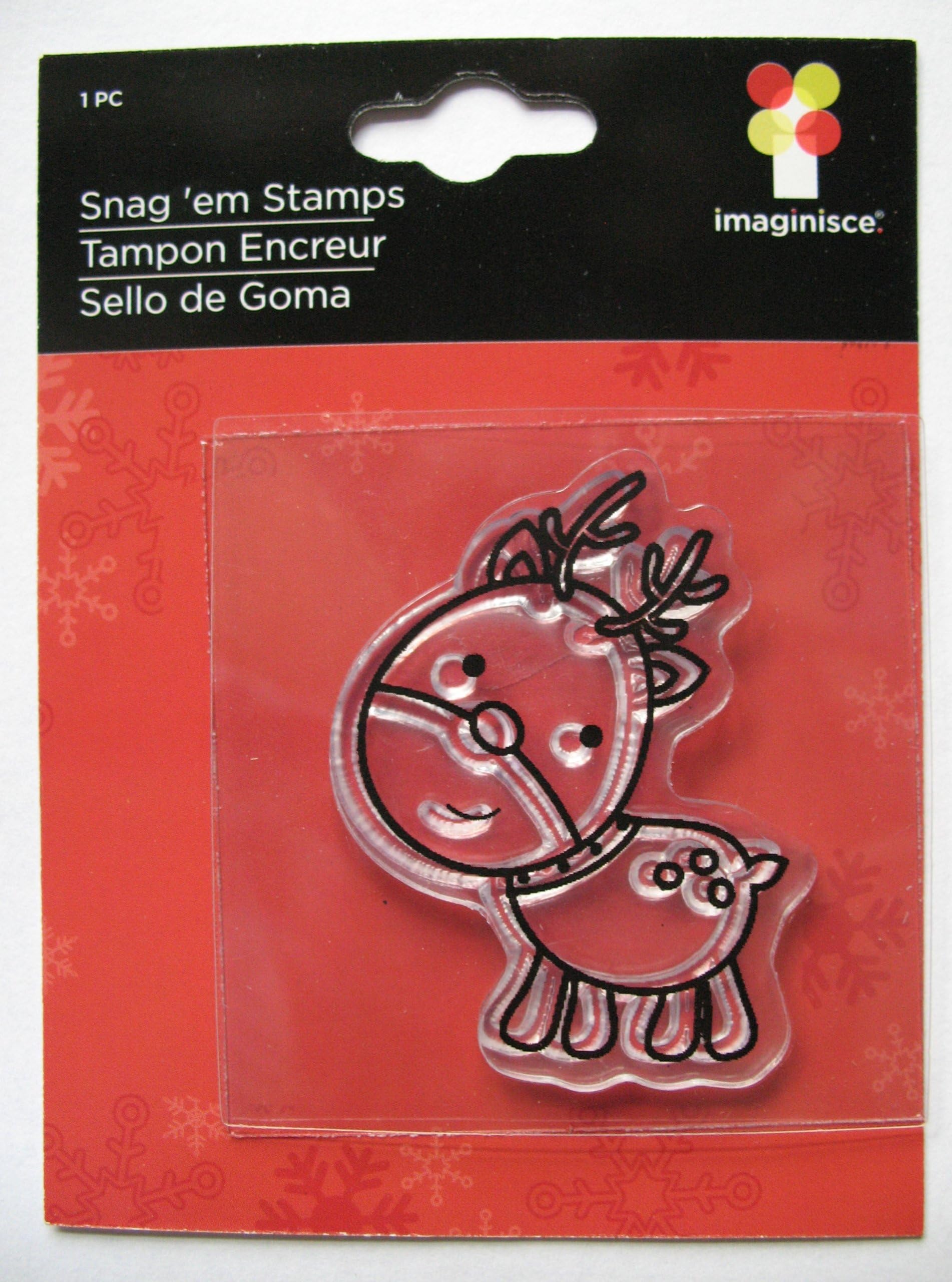 Snag 'em Stamps Reindeer Unmounted Clear Stamp
