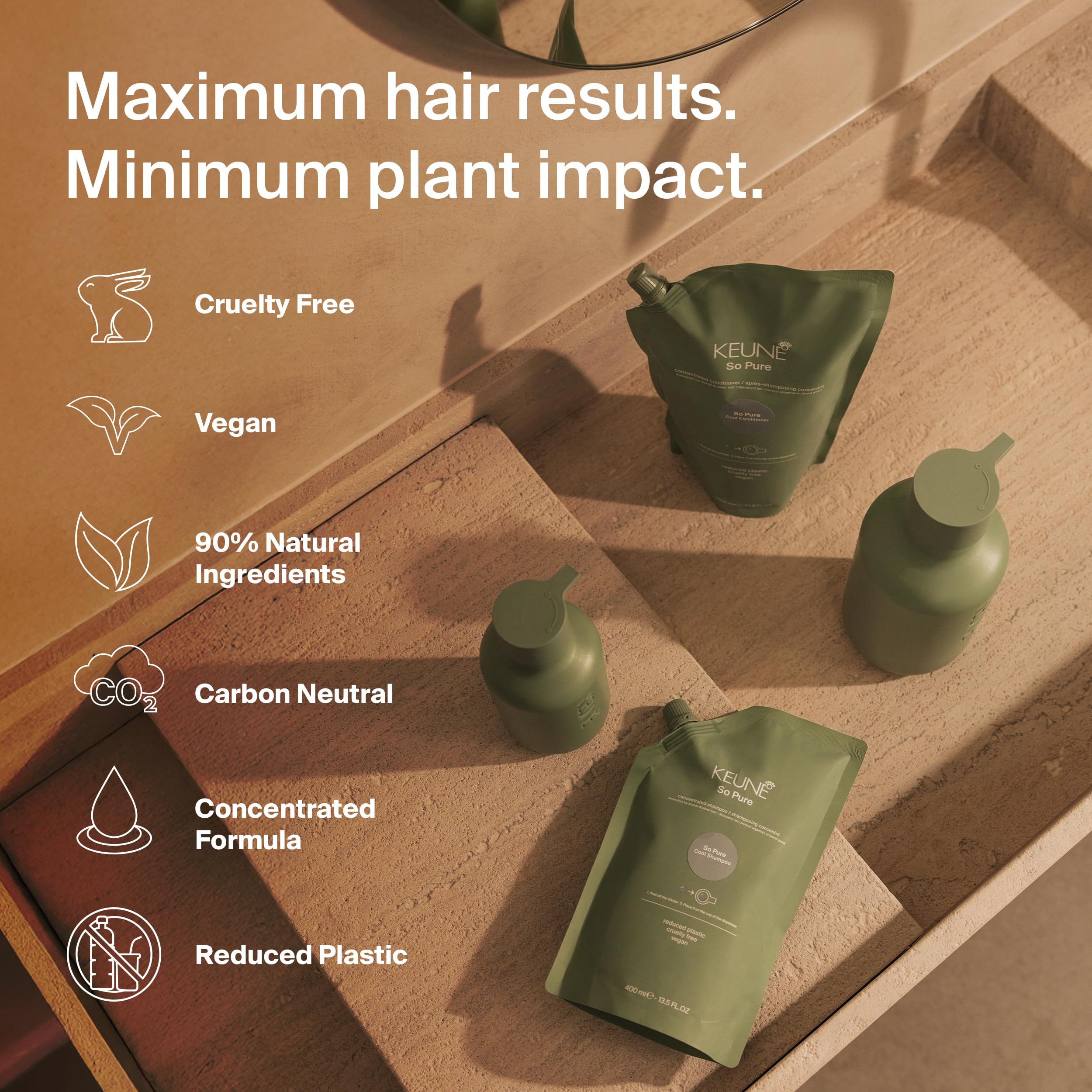KEUNE So Pure Restore Conditioner, Moisturizing and Nourishing Formula, Travel Size, 50ml