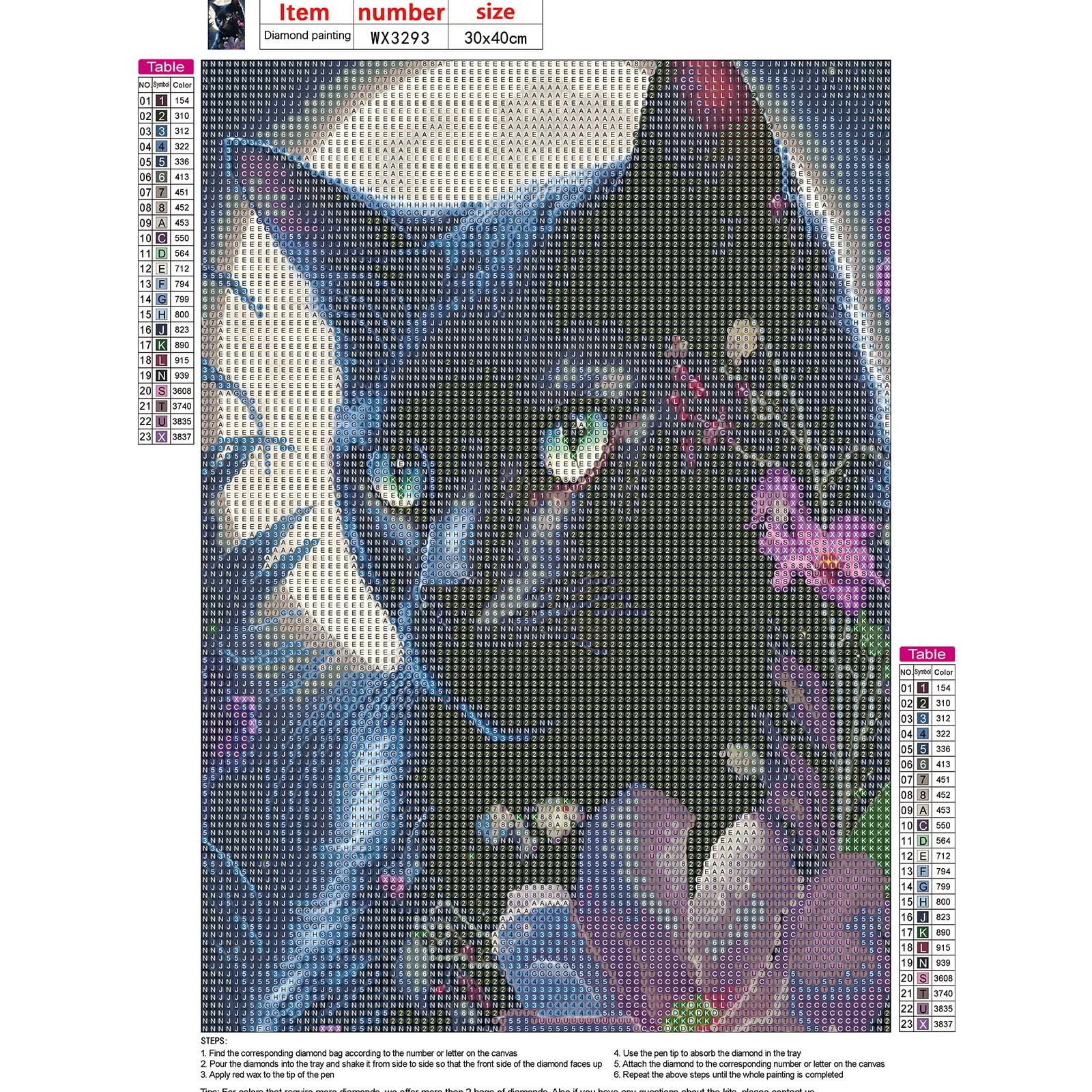 DPHERO 5D Dessin Animé Diamond Painting, DIY Ciel Etoilé Peinture