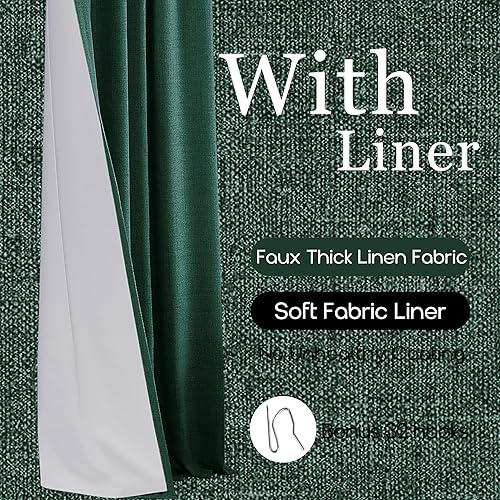 Miniatura 84 de PANELSBURG Cortina de techo para cortinas de 102 pulgadas de largo, cortina de piso a techo, cortinas opacas plisadas para dormitorio, sala