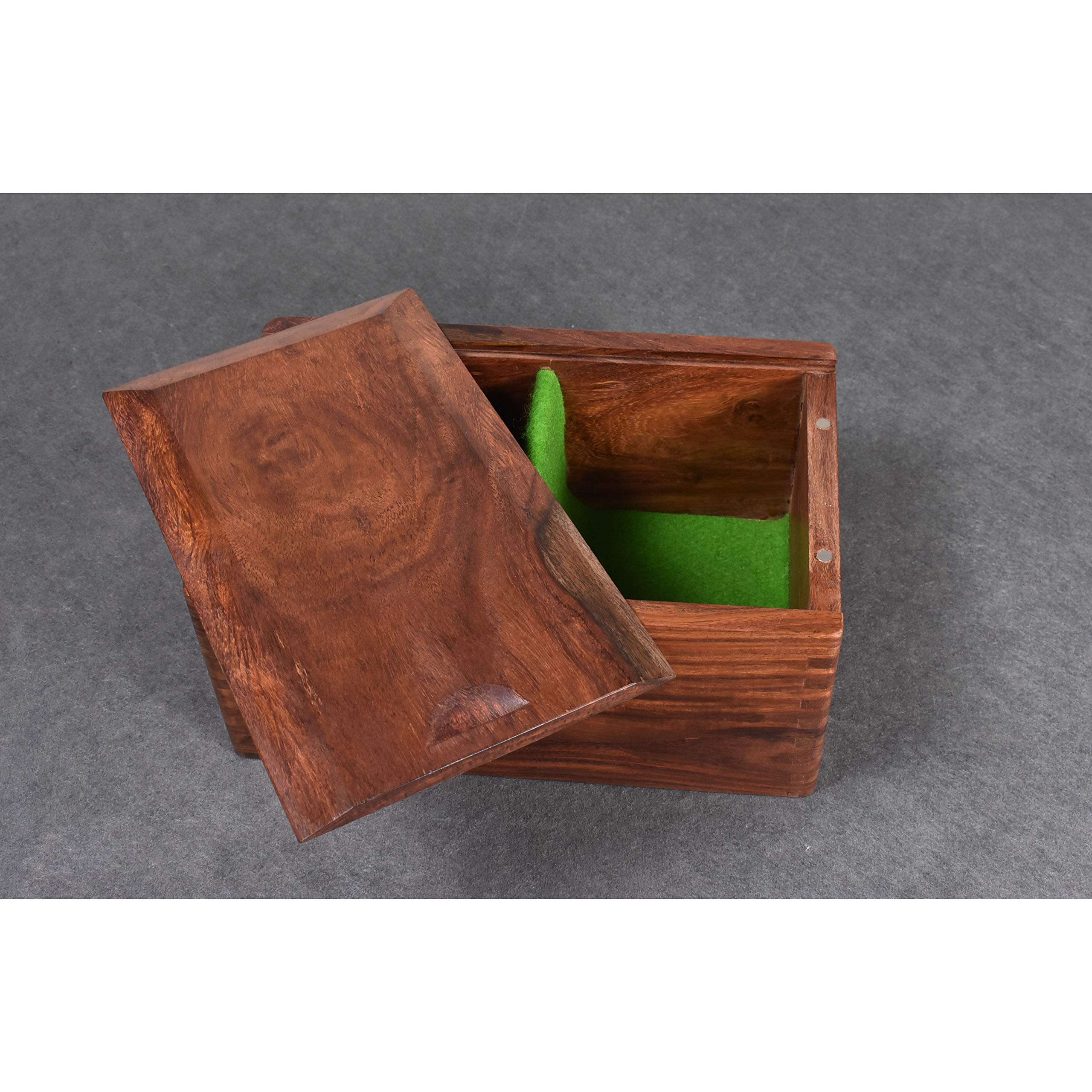 Royal Chess Mall - Set di scacchi russi Zagabria da 2,6 pollici Combo -Pezzi in palissandro dorato con tavola e scatola