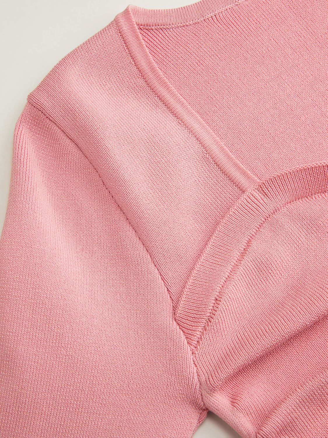 CIDER Women's Going Out Crop Tops Faux Pearl Long Sleeve Square Neck Ruched Tops Fall Spring Trendy - Image 3