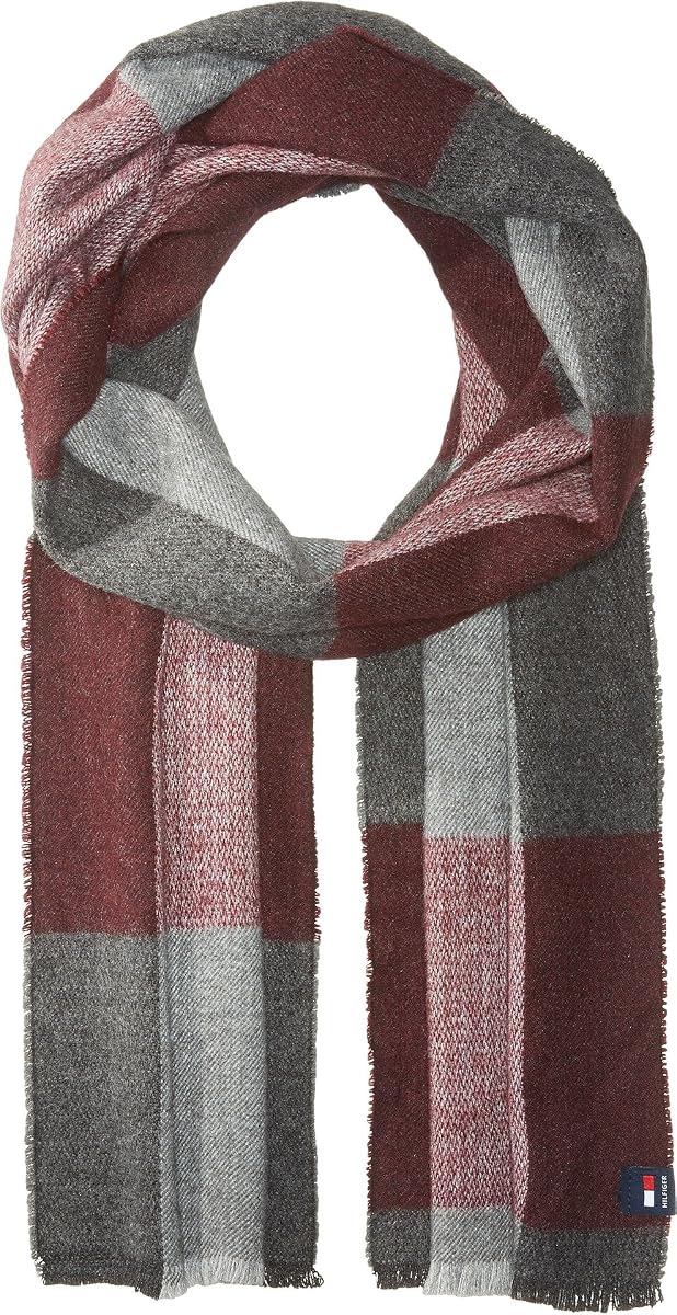Tommy Hilfiger mens Plaid Winter Scarf