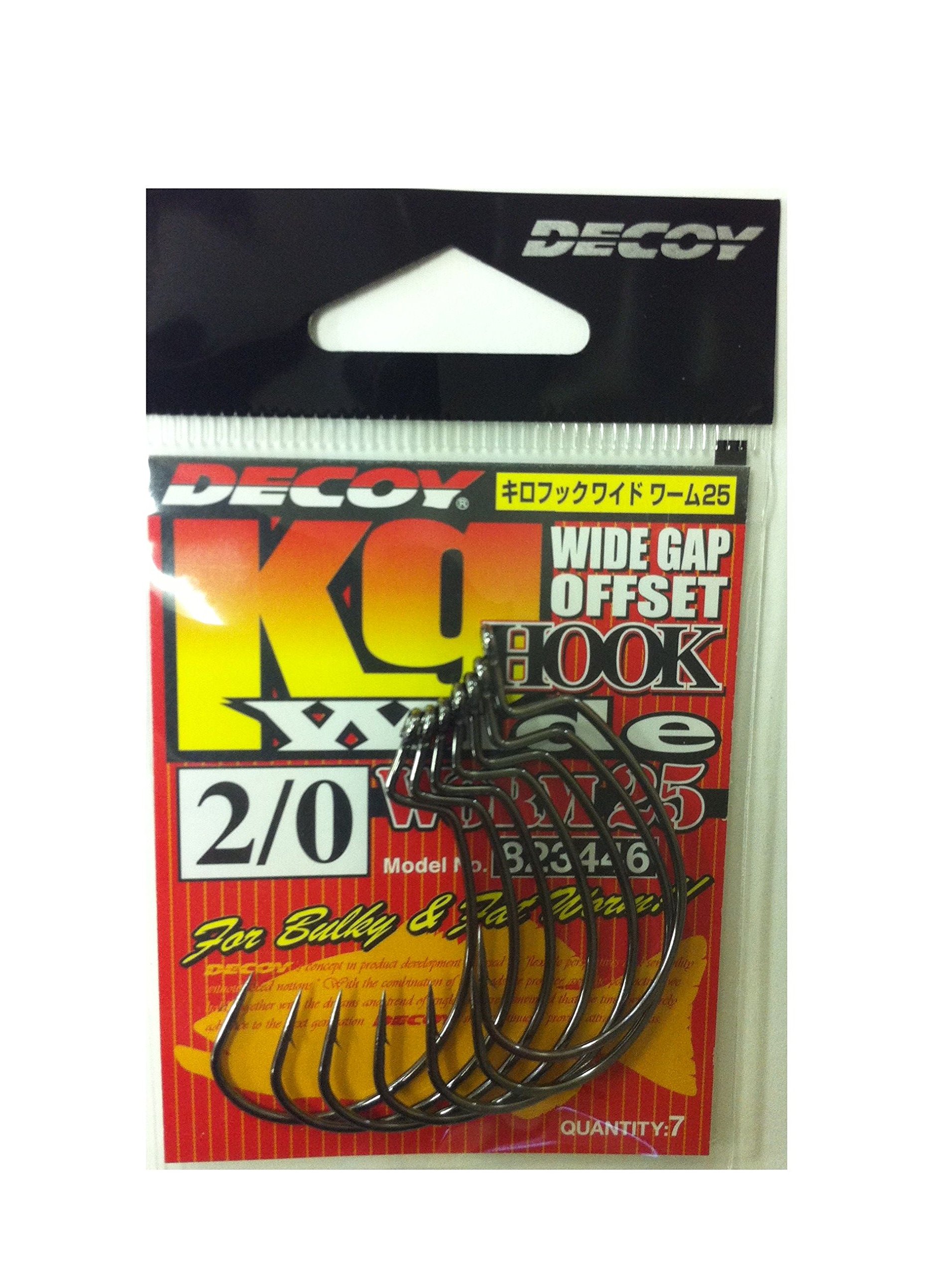 dayellowhook】25kg×2 20kg×2 Katsuichi WORM25 Decoy KG Hook Wide #2