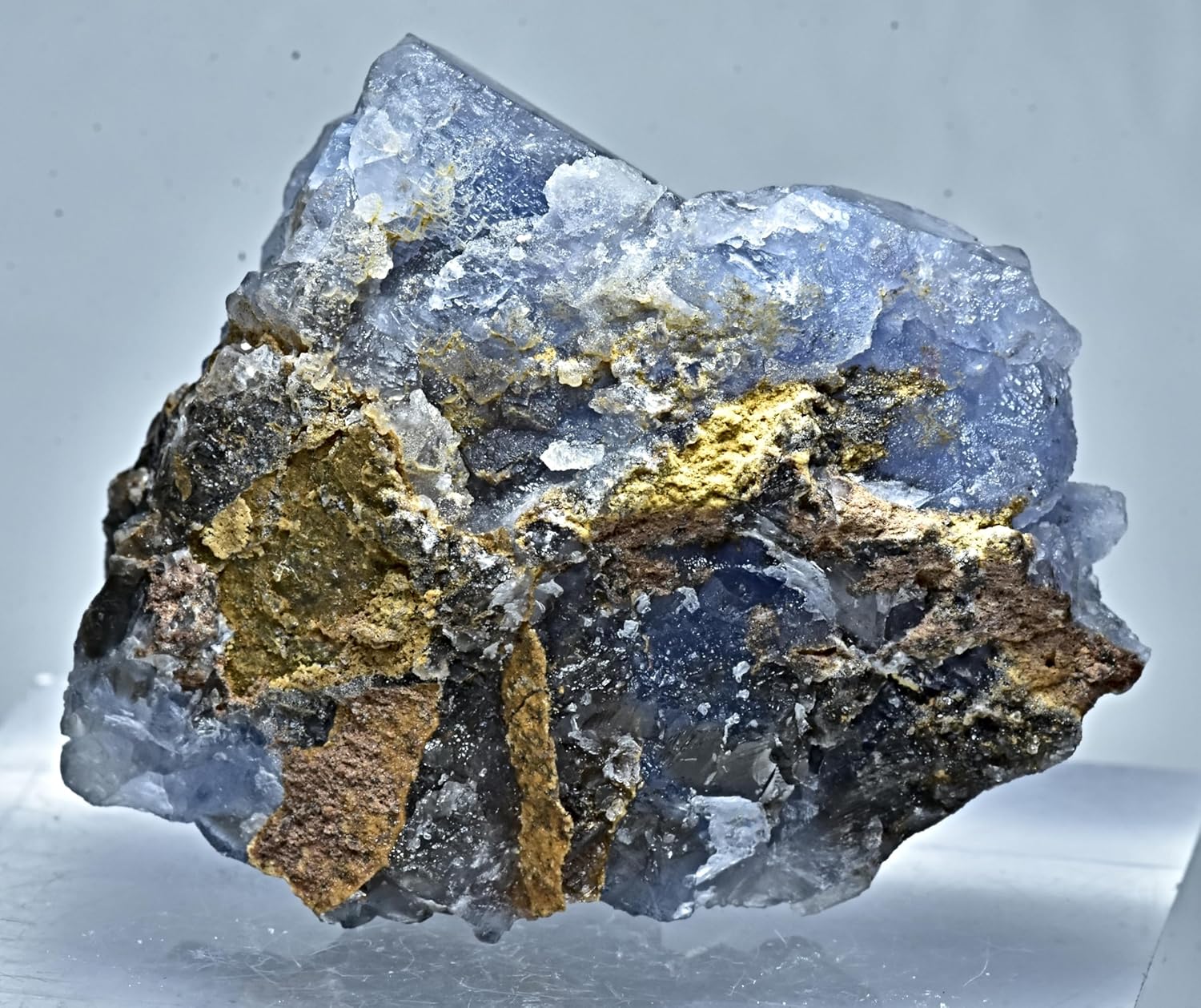 Awesome Natural Blue Fluorite Crystal Specimen from Baluchistan Pakistan 55 Gram