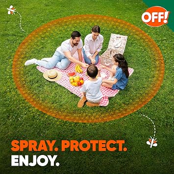 OFF! Area Insect & Mosquito Repellent, Keeps Bugs 6ft Away for up to 6 Hours, 10.5 oz (Pack of 2)