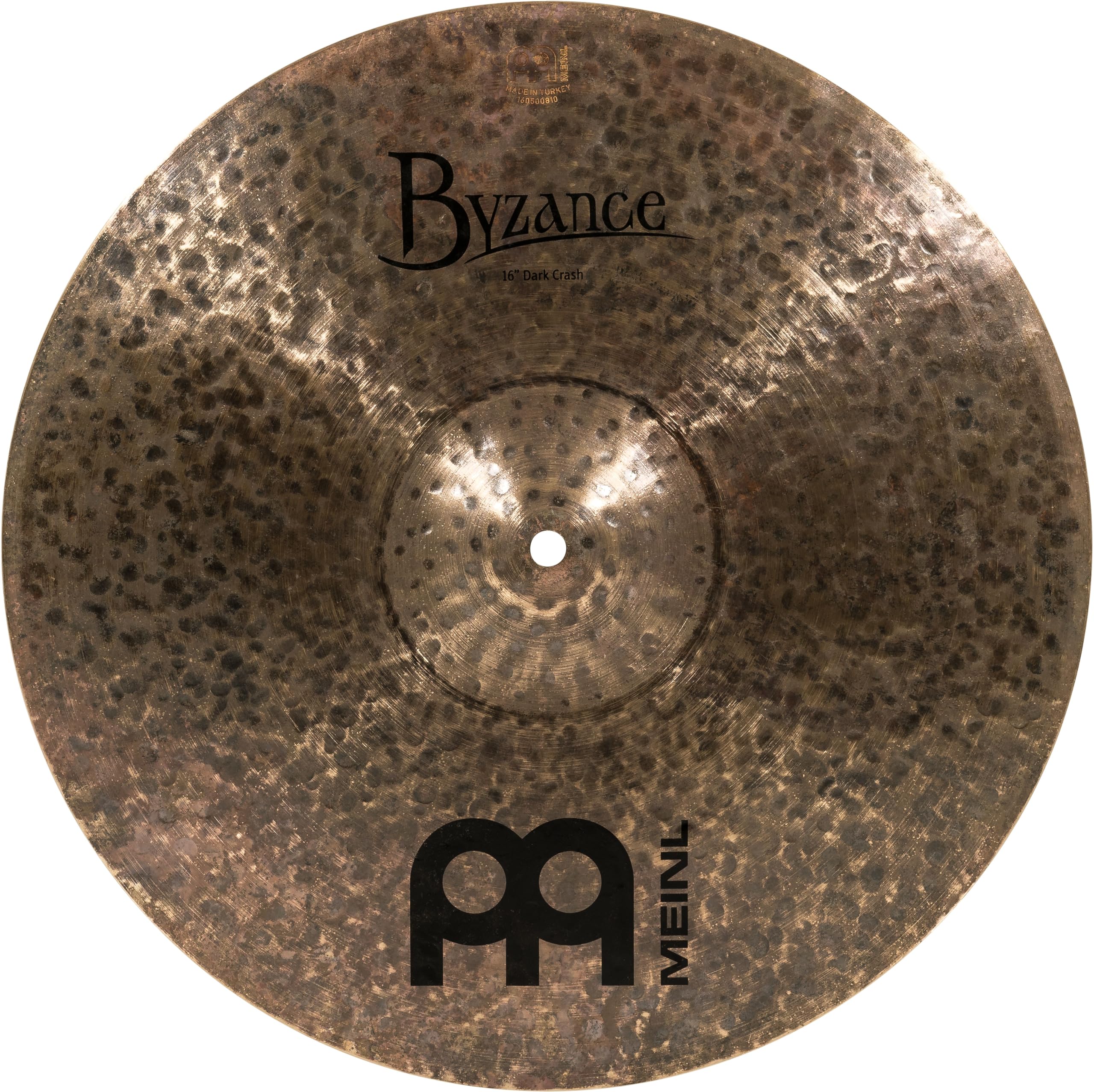Meinl Cymbals Byzance Dark Crash 16 Zoll (Video) Schlagzeug Becken (40,64cm) B20 Bronze, Dunkles Finish (B16DAC)