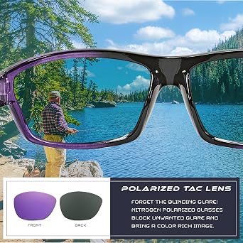 Polarized Wrap Around Sports Sunglasses for Men Women UV400 Protection