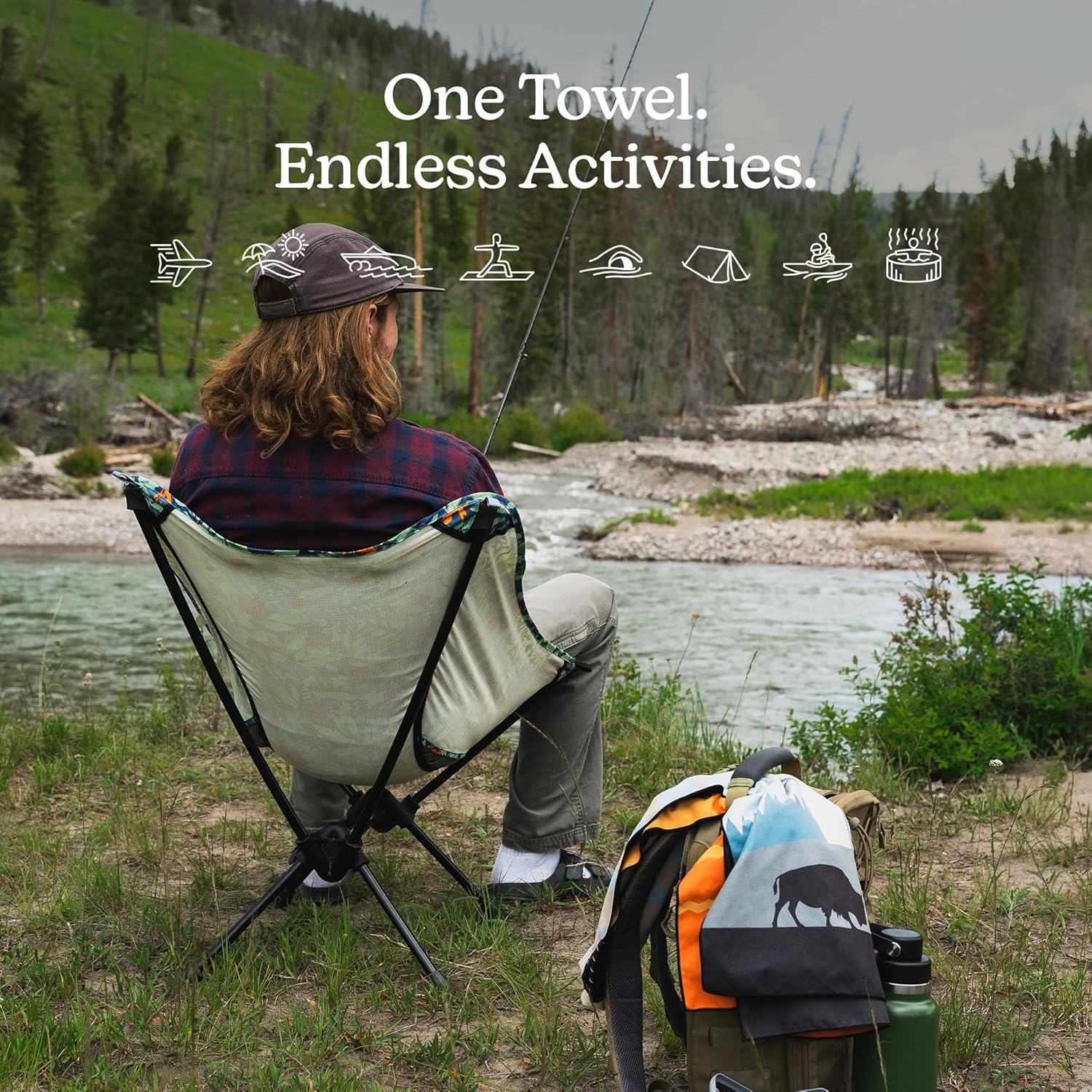 Nomadix Original Towel Grand Canyon/Yellowstone Bundle- Versatile, Quick-Dry, Sand-Resistant, Eco-Friendly Towels for Beach, Pool, Travel, Camping, Yoga 72.5x30 - Image 5