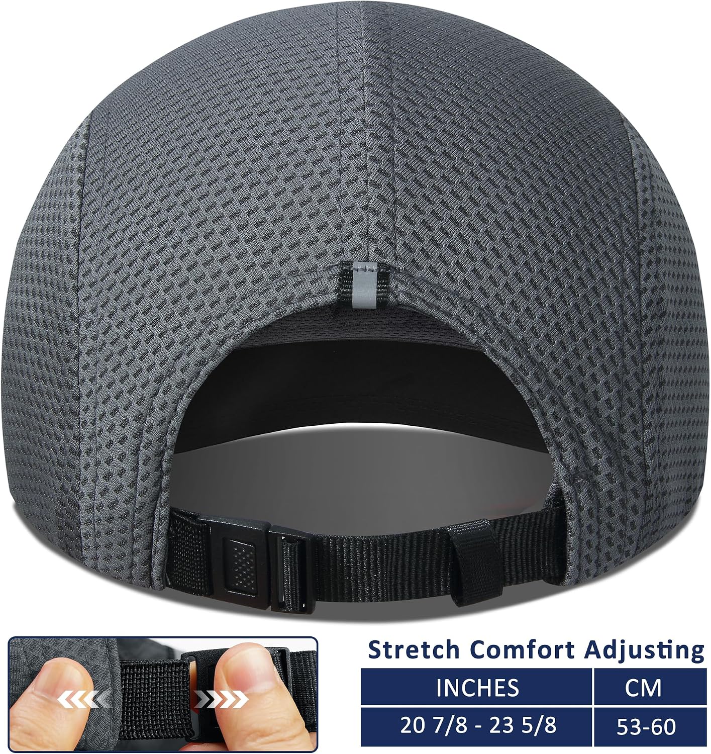 GADIEMKENSD Women's Race Day Running Cap Performance Mesh Hat - Excellent Ventilation, Lightweight, Reflective Safety image 4