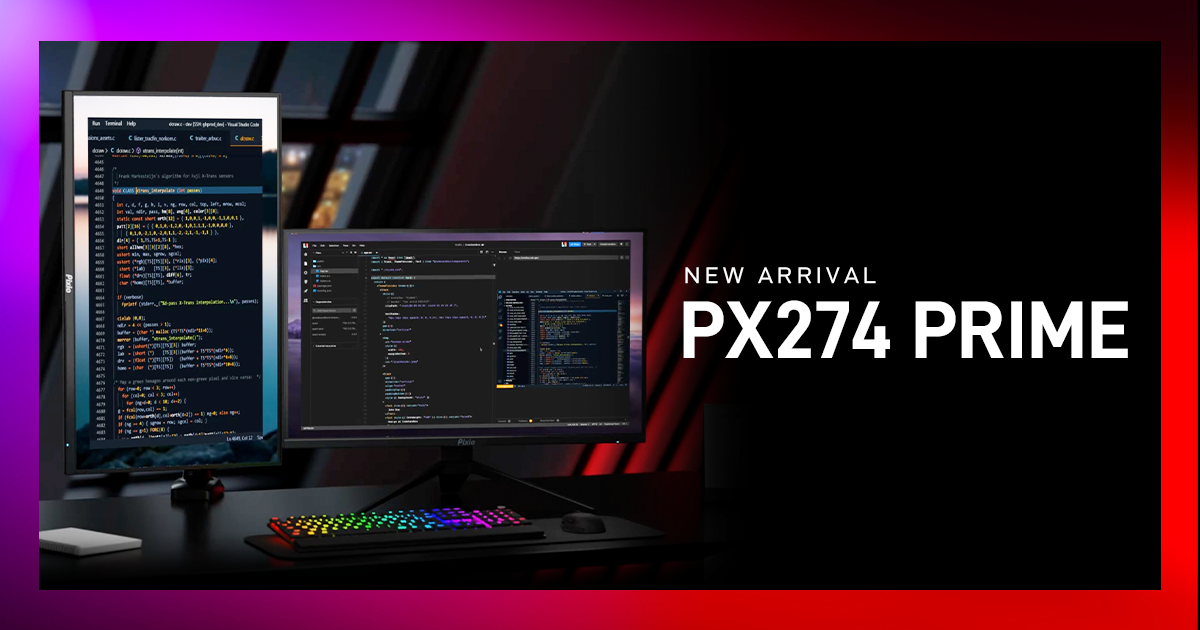 5*g様 Pixio PX274 Prime モニター 27インチ WQHD I PX274 Prime | 27インチ 75Hz WQHD IPS | Pixio（ピクシオ