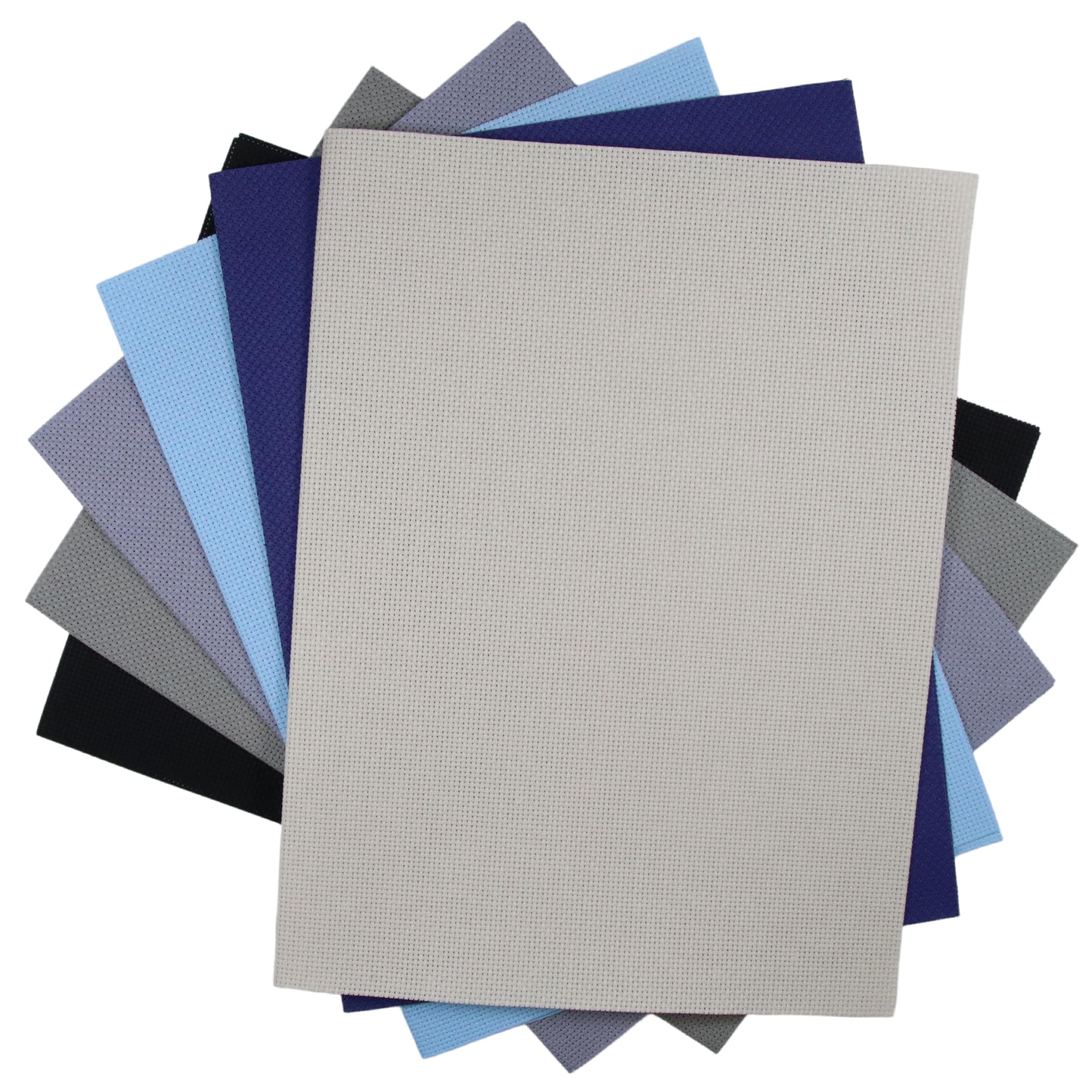 KCS 6 pc of 12" x 18" (30cmx45cm) 14 Count Cotton Aida Cloth Cross Stitch Fabric (14CT-H)