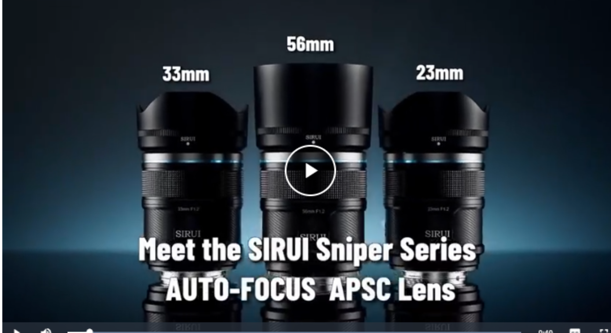Amazon.com : SIRUI Sniper 33mm APS-C Autofocus Lens, F1.2 Wide
