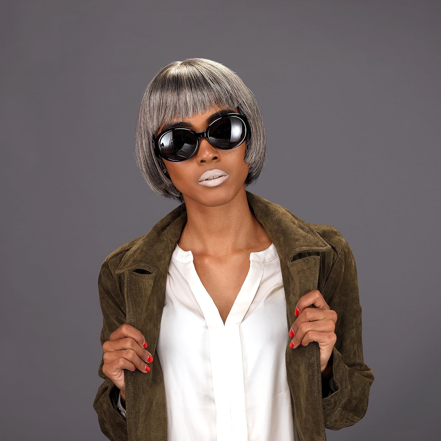 SAMBA SHADES Women's Sunglasses Polarized Lens Oversized Frame Retro Audrey Hepburn Style