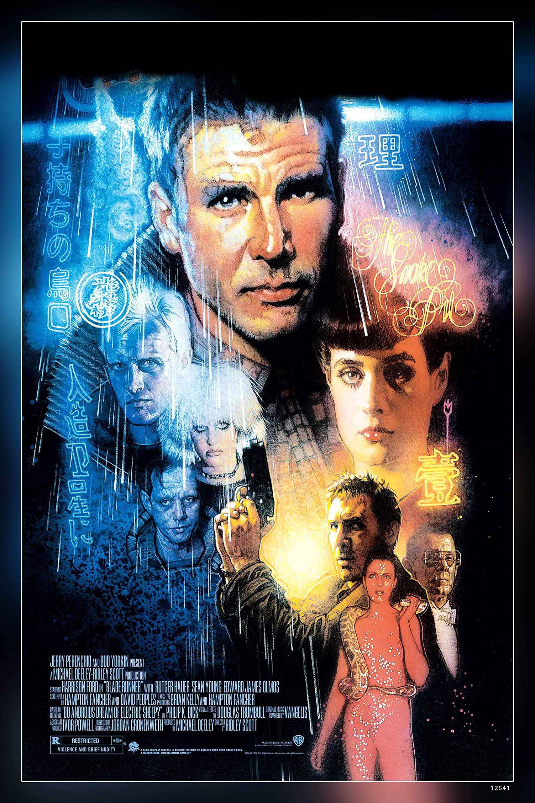 Poster World Blade Runner Harrison Ford Movie Posters Drew Struzan Cars Ford Hd Art Matte Finish Paper Poster Print 12 x 18 Inch (Multicolor) PW-14682