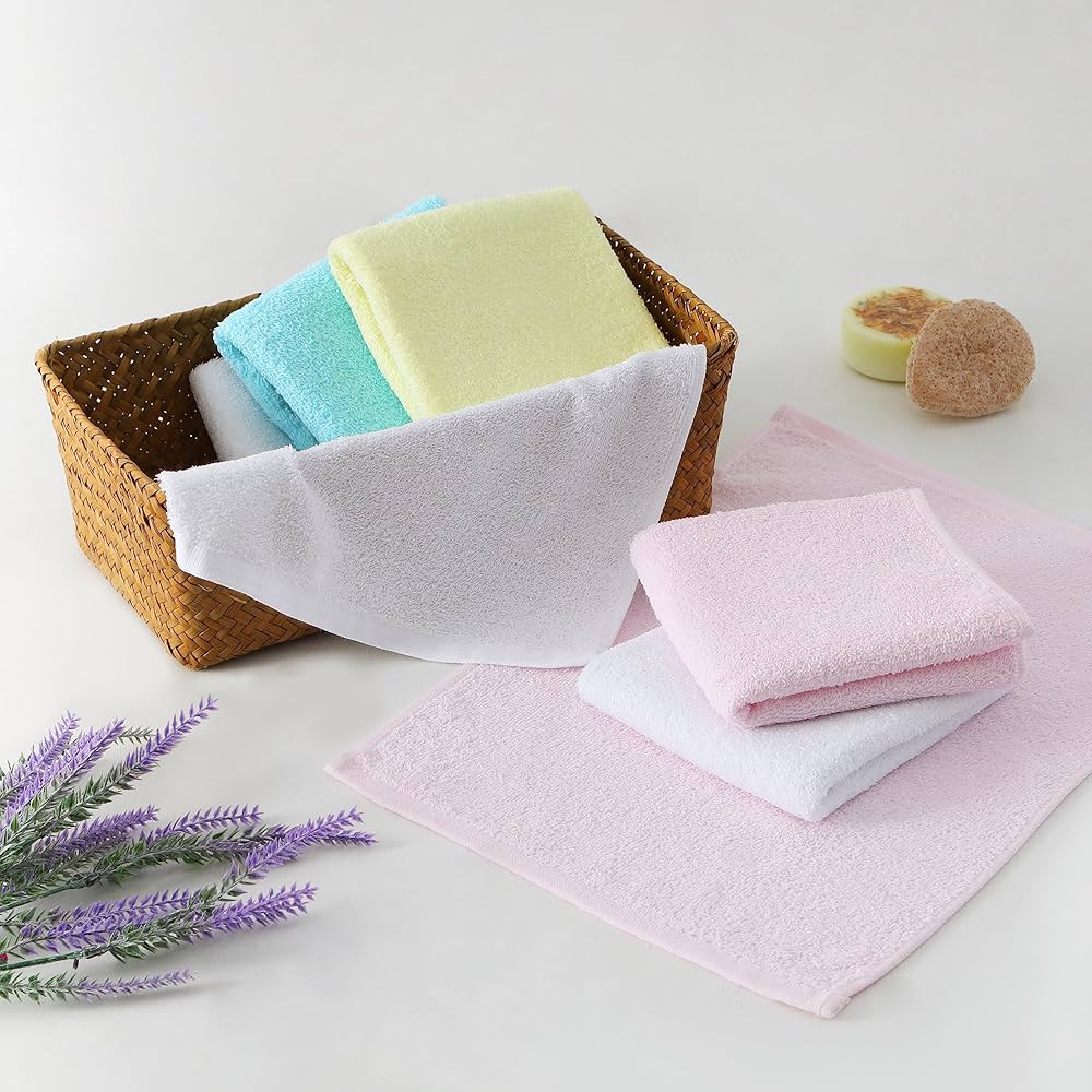 ハンドタオル100枚セット綿100％ 業務用 コットン 瞬間吸水お手拭きタオル Amazon｜ハンドタオル コットン100% 102匁 34×38cm 12枚セット