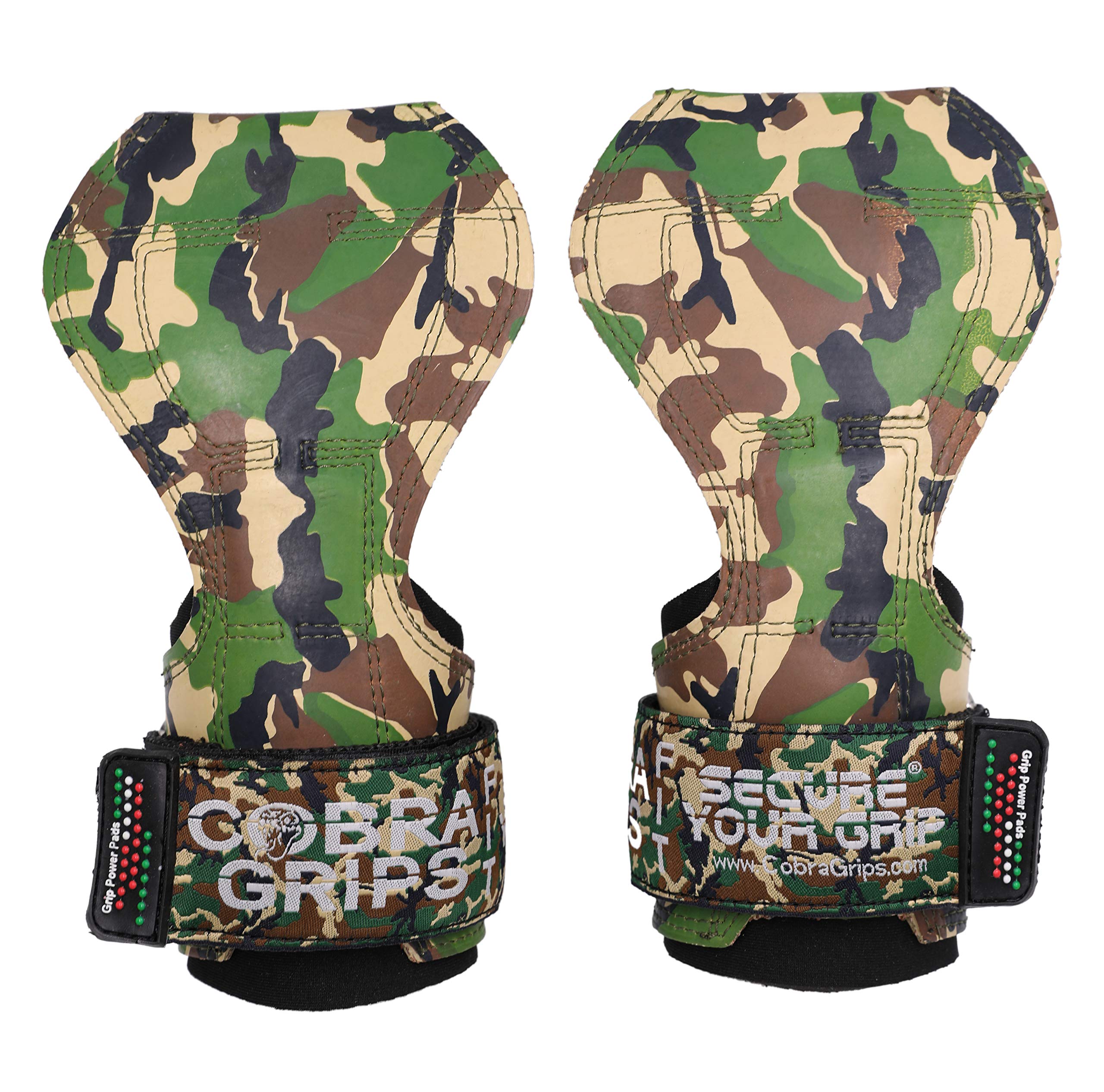 Cobra Grips Weight Lifting Gloves with Adjustable Neoprene Padded Wrist Wraps - Heavy Duty Alternative to Power Lifting Hooks for Deadlifts