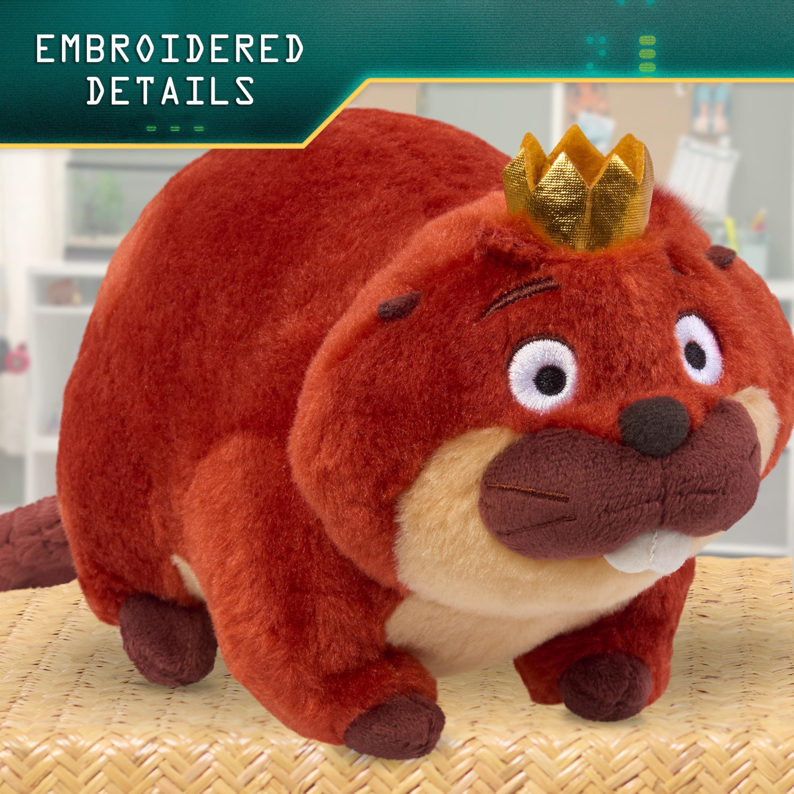 Disney and Pixar's Hoppers Small Plush - King George Collectible Plush Toy for Kids and Movie Fans, Inspired by The Hoppers Movie, Kids Toys for Ages 3 Up by Just Play - 4
