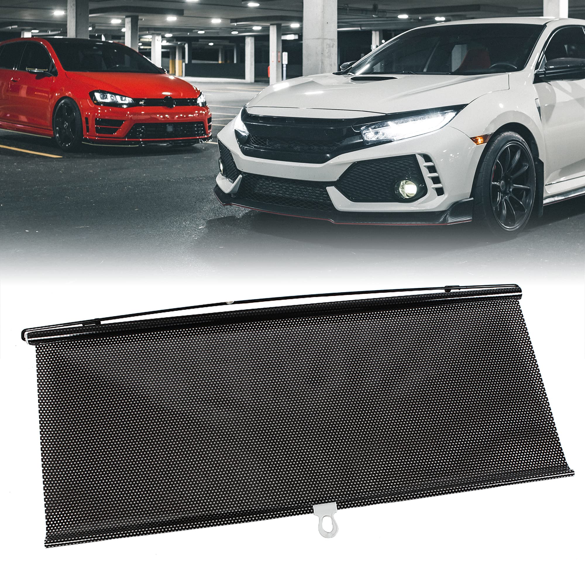 sourcing map Pare-Soleil Rouleau 1pc Anti-UV PVC pour Fenêtre Voiture